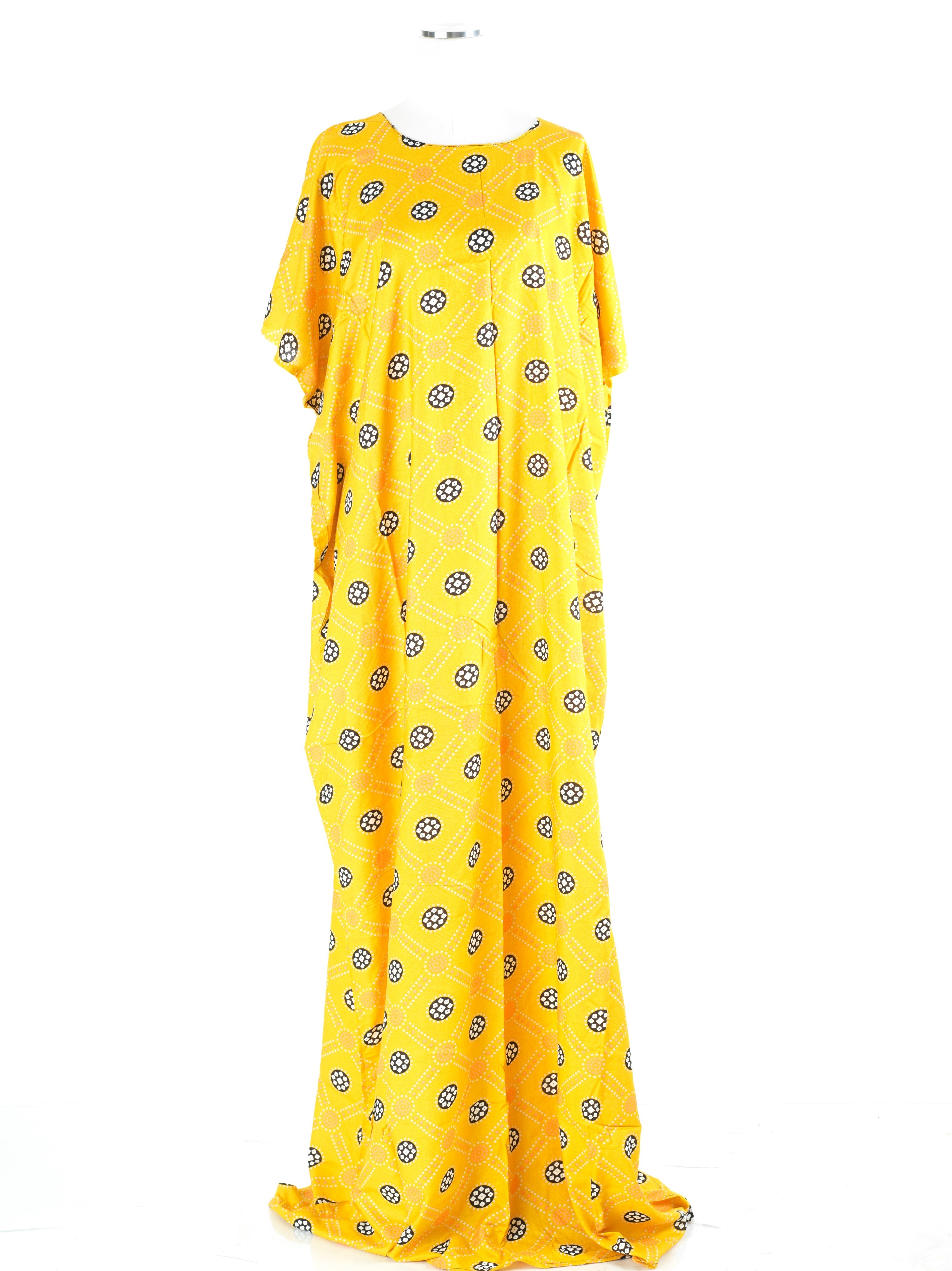Morgane Yellow Print Maxi Dress
