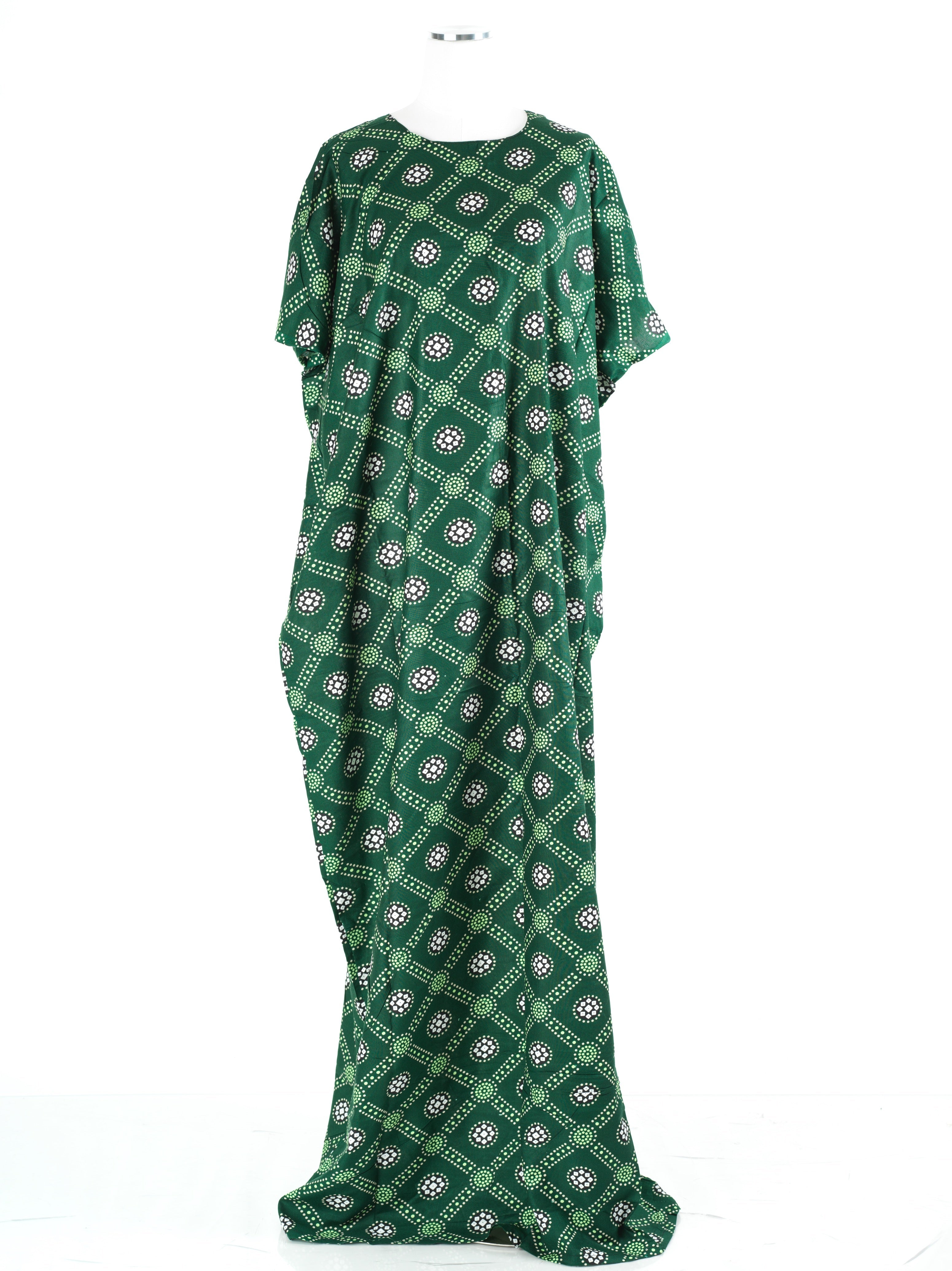 Morgane Deep Green Print Maxi Dress