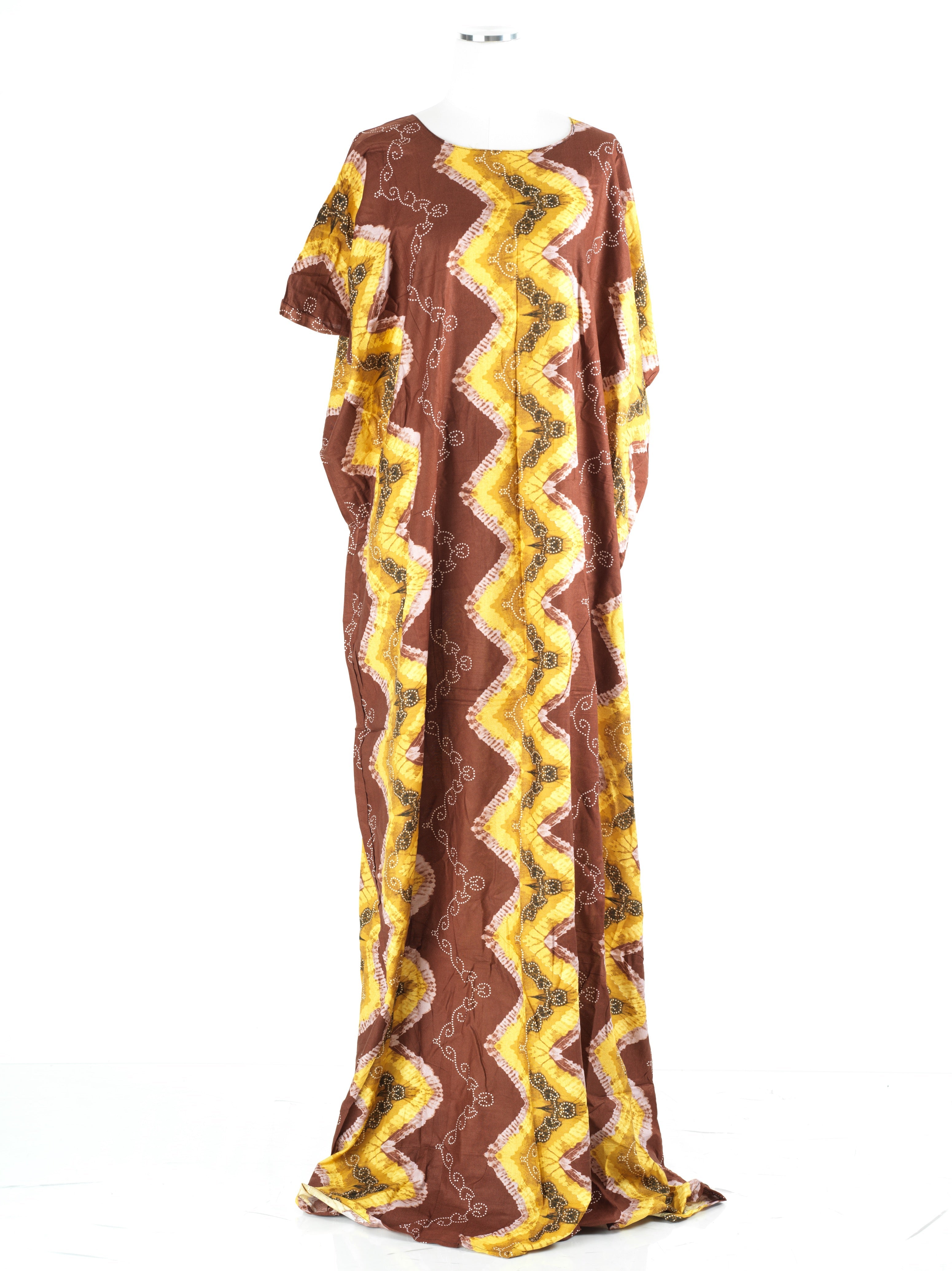 Norah Brown Print Maxi Dress