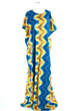 Norah Blue Print Maxi Dress