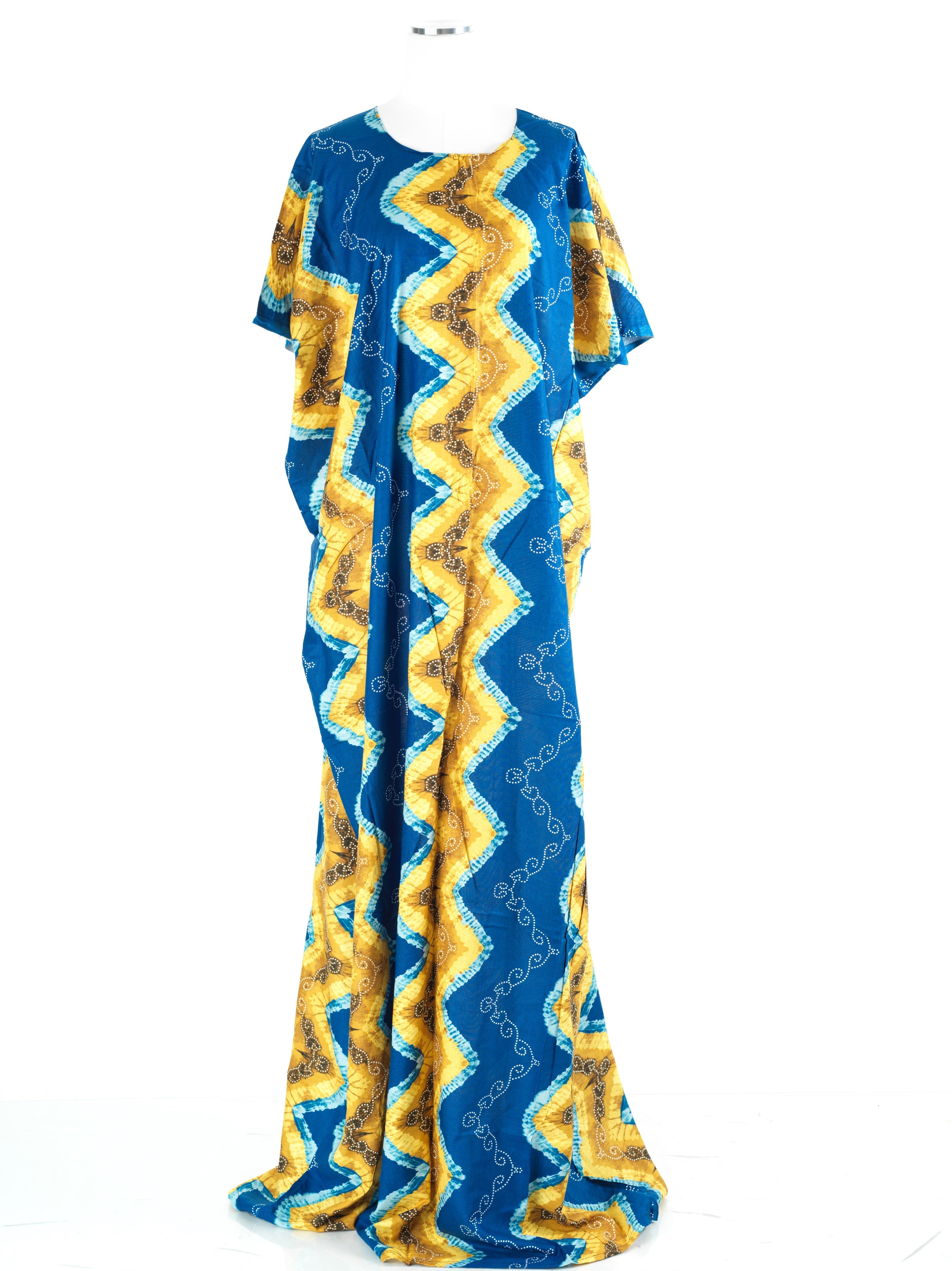 Norah Blue Print Maxi Dress