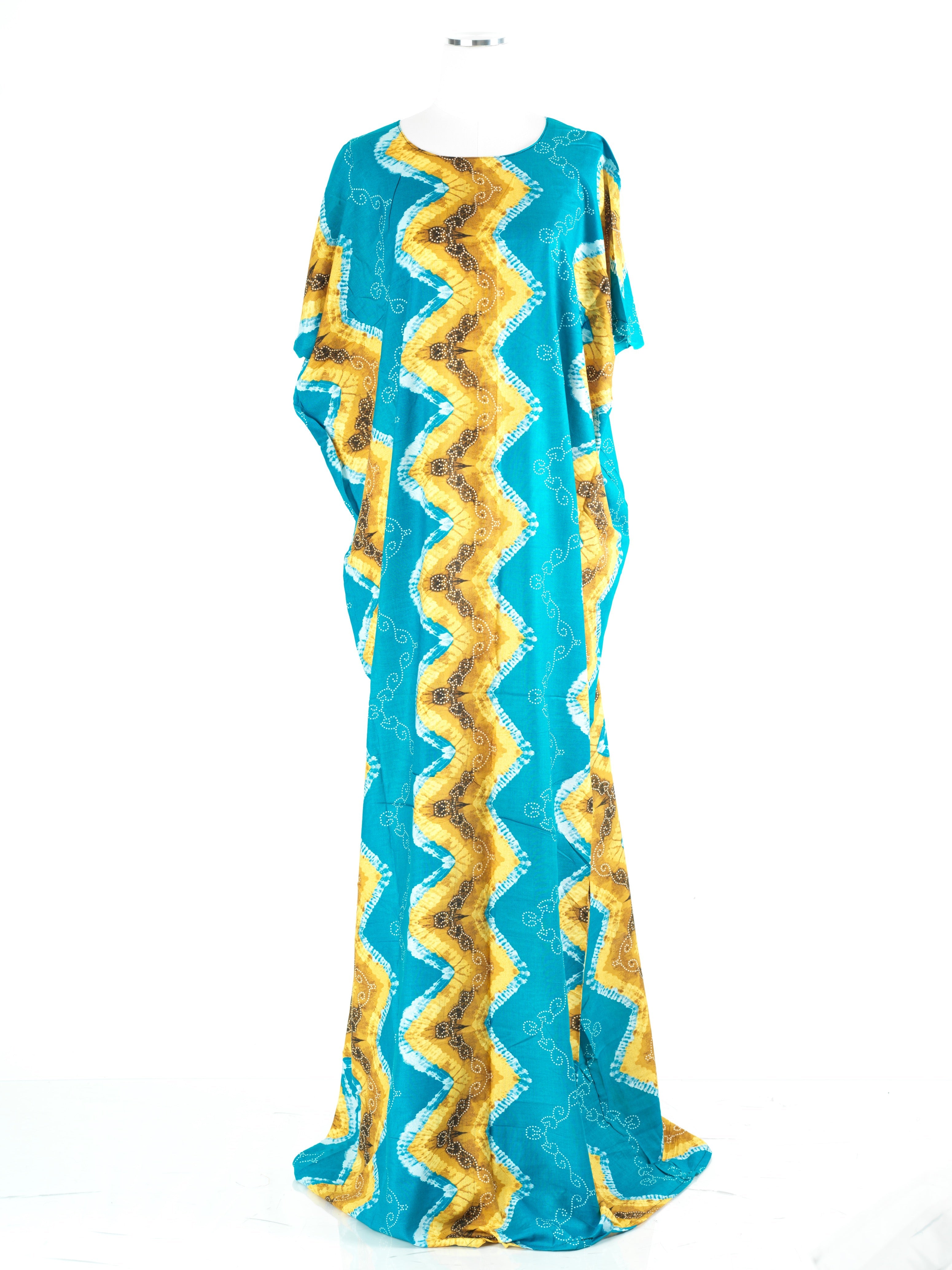 Norah Light Blue Print Maxi Dress