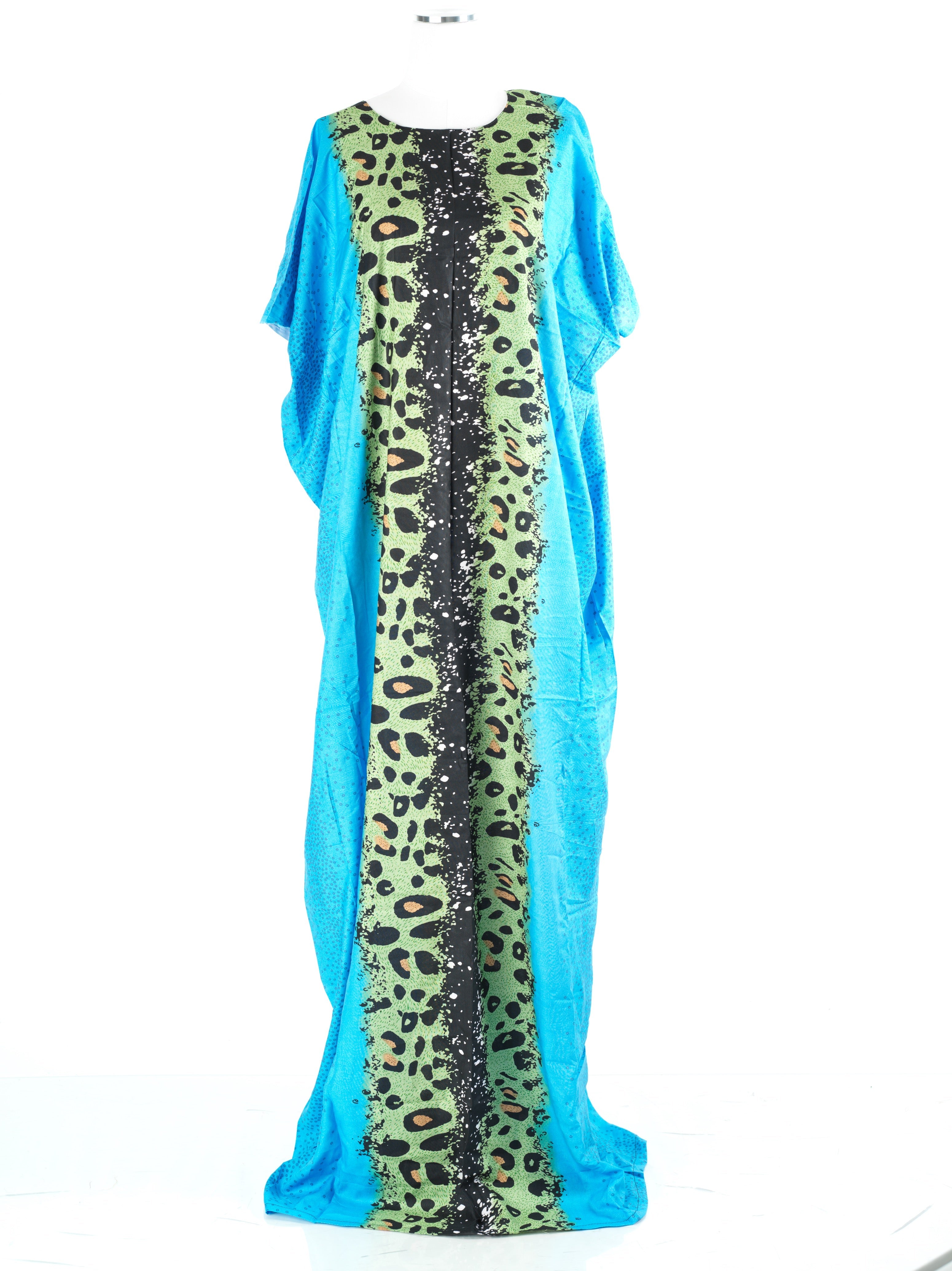 Ondine Light Blue Print Maxi Dress