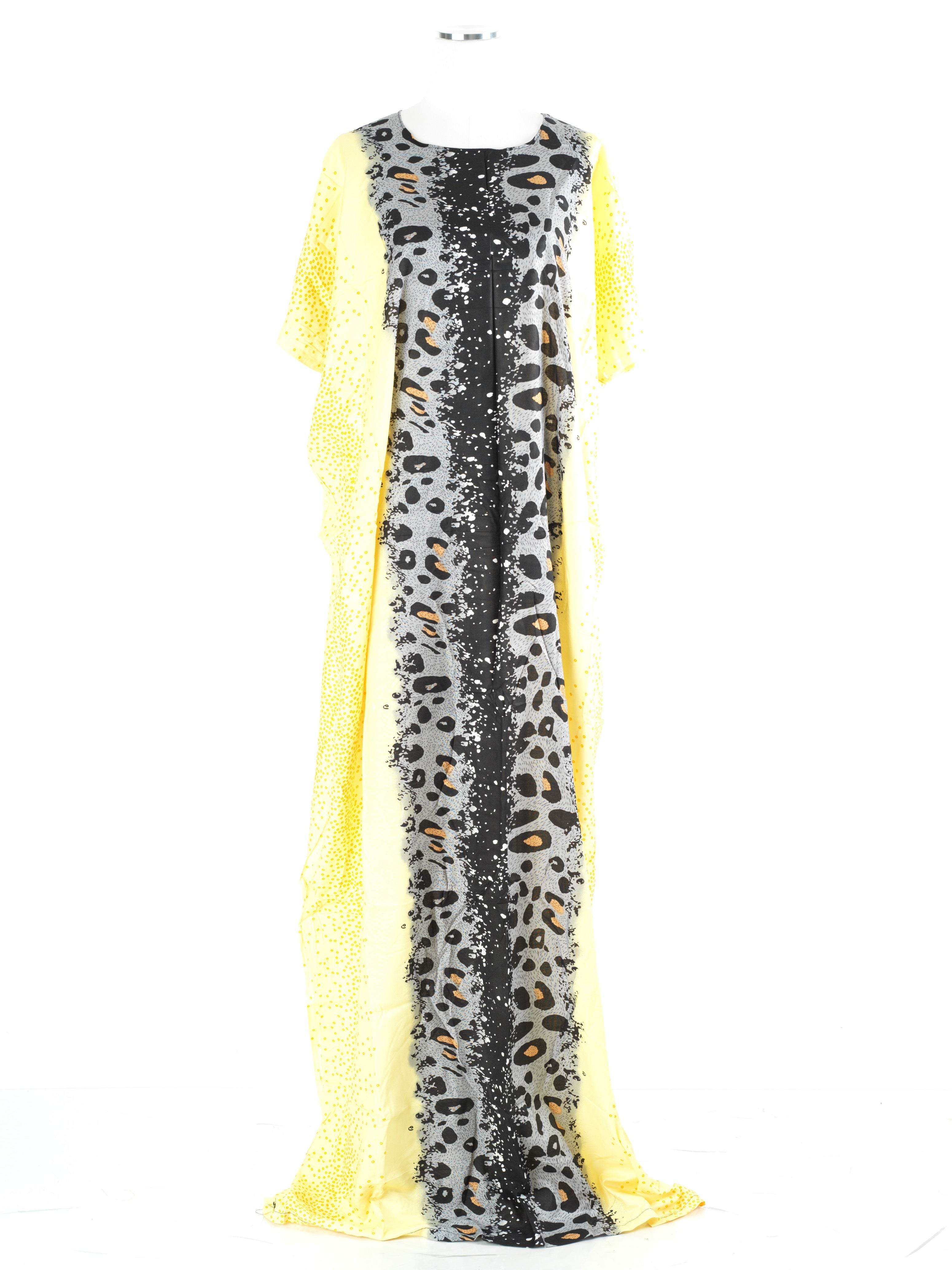 Ondine Yellow Print Maxi Dress