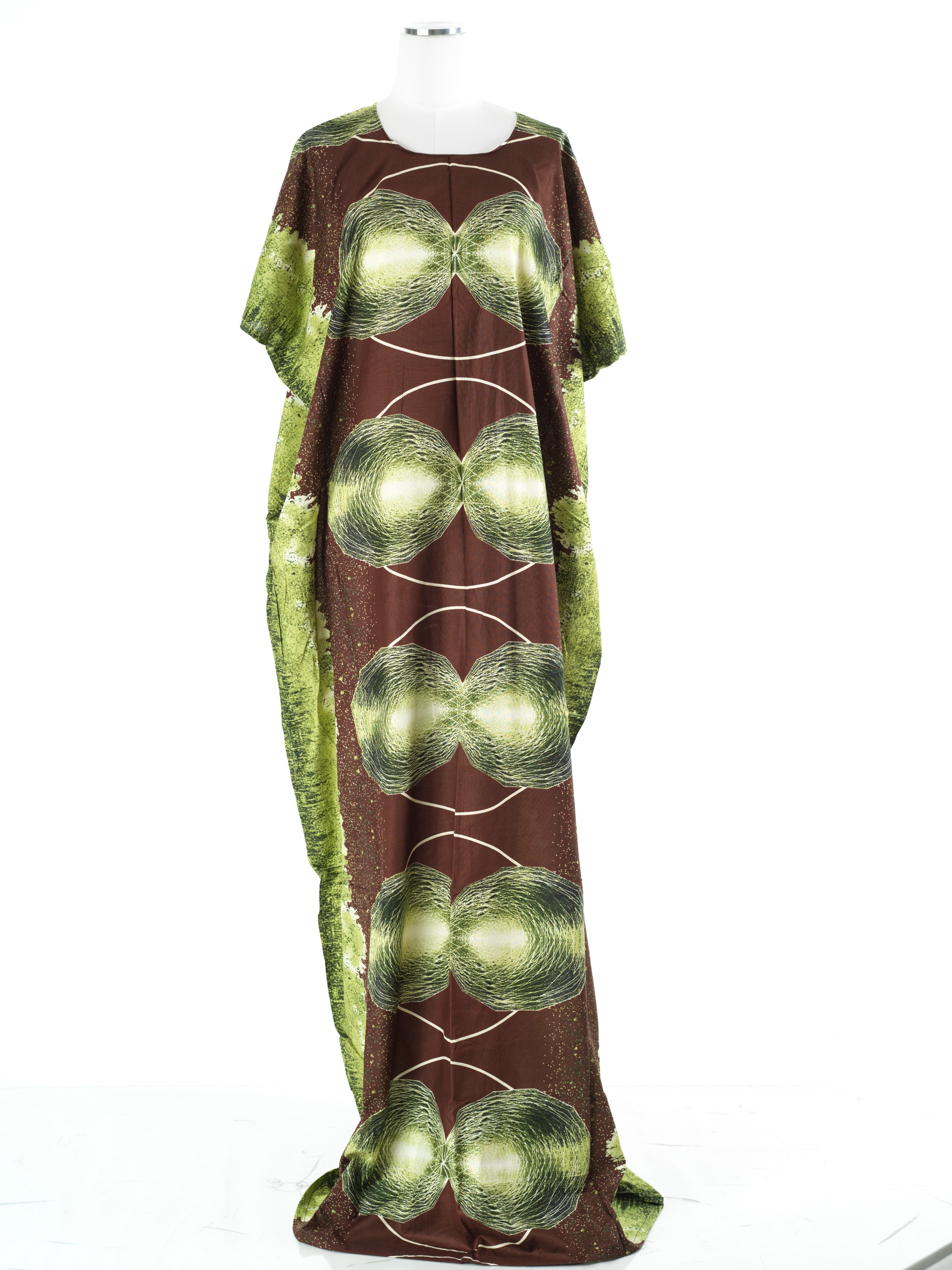 Oona Olive Green Print Maxi Dress