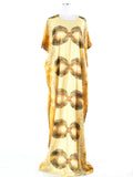 Oona Pastel Yellow Print Maxi Dress