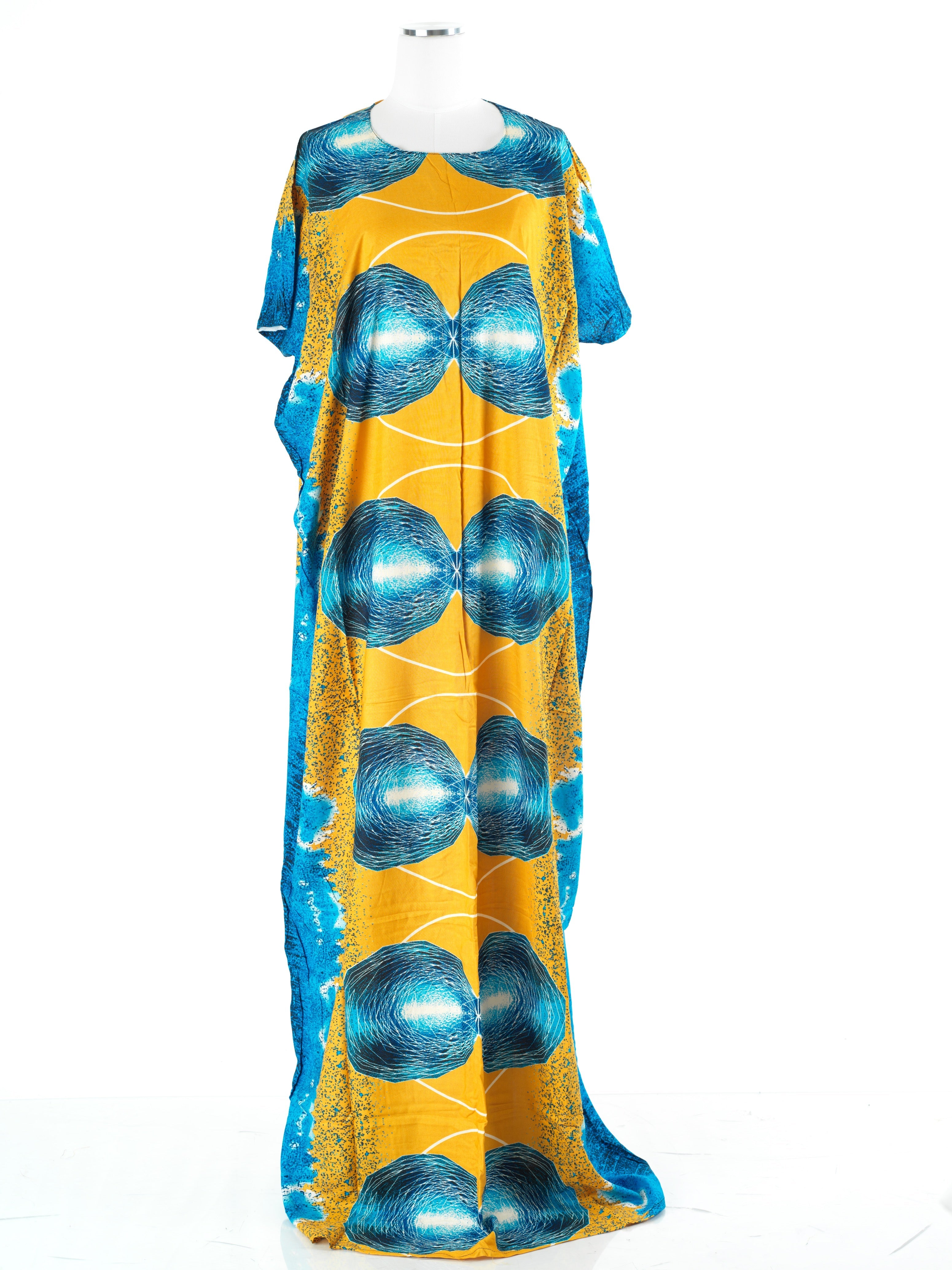 Oona Light Blue Print Maxi Dress