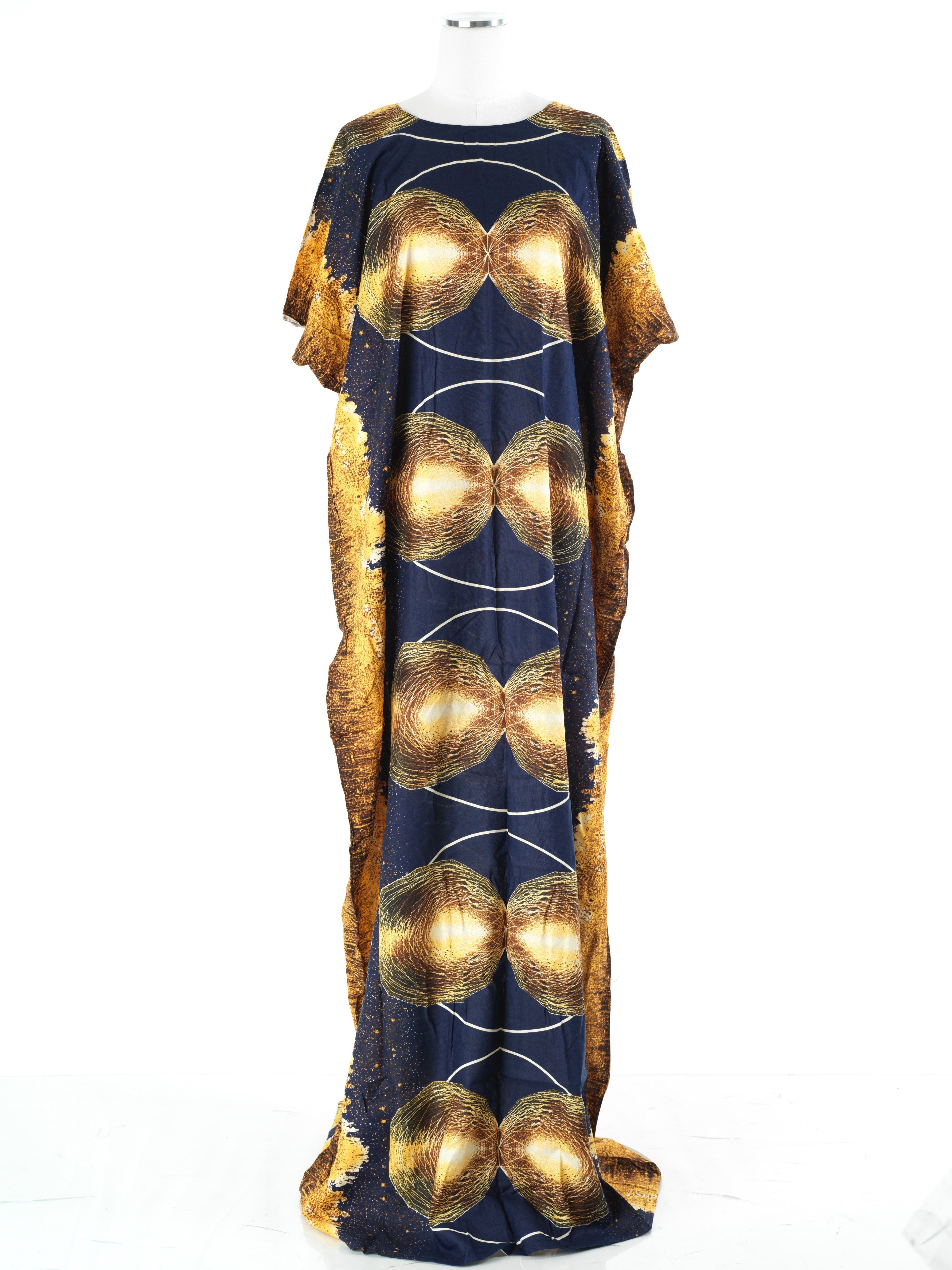 Oona Navy Print Maxi Dress