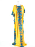 Opaline Light Blue Print Maxi Dress