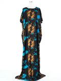 Ramona Black Print Maxi Dress