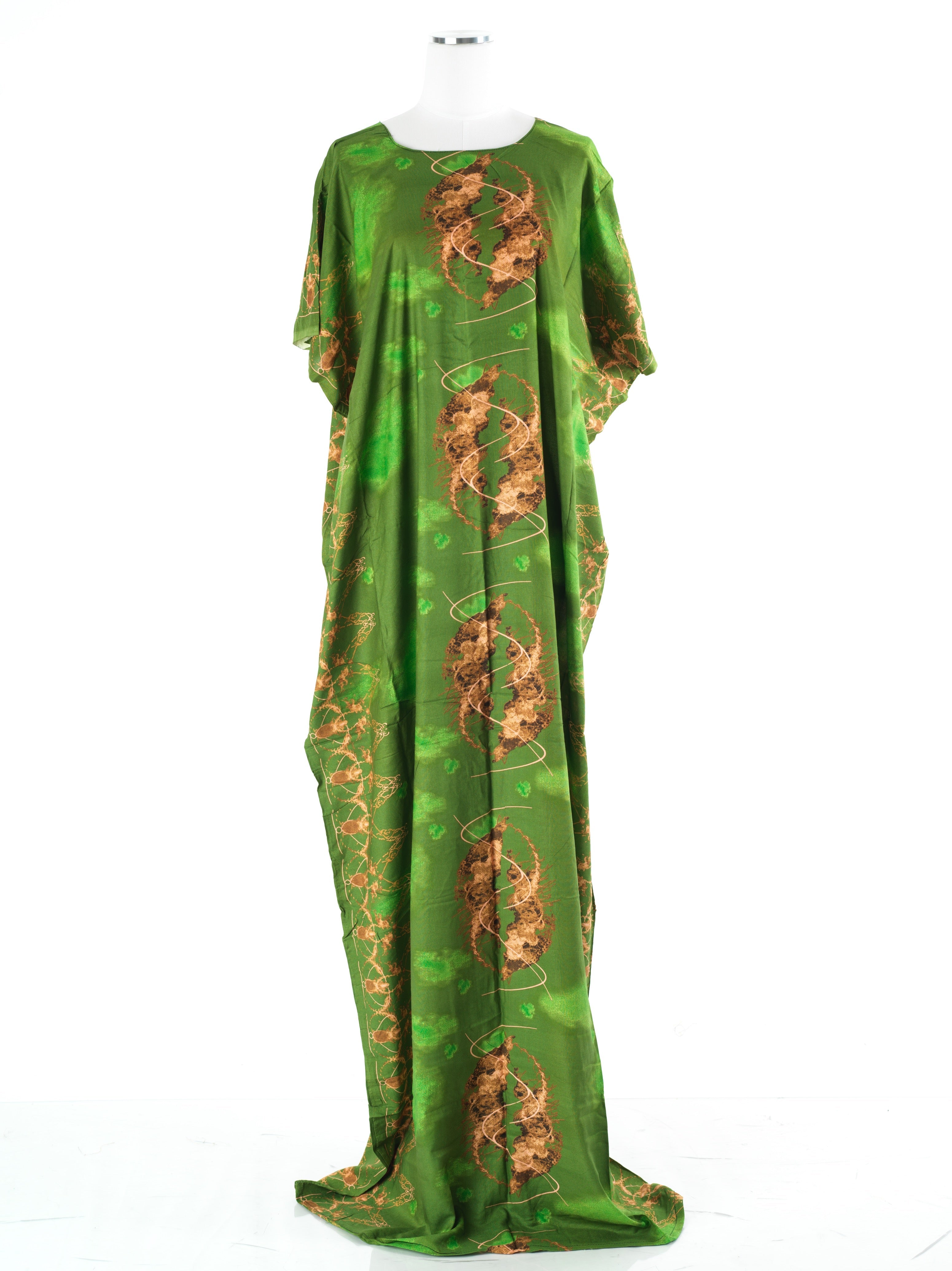 Ramona Olive Green Print Maxi Dress