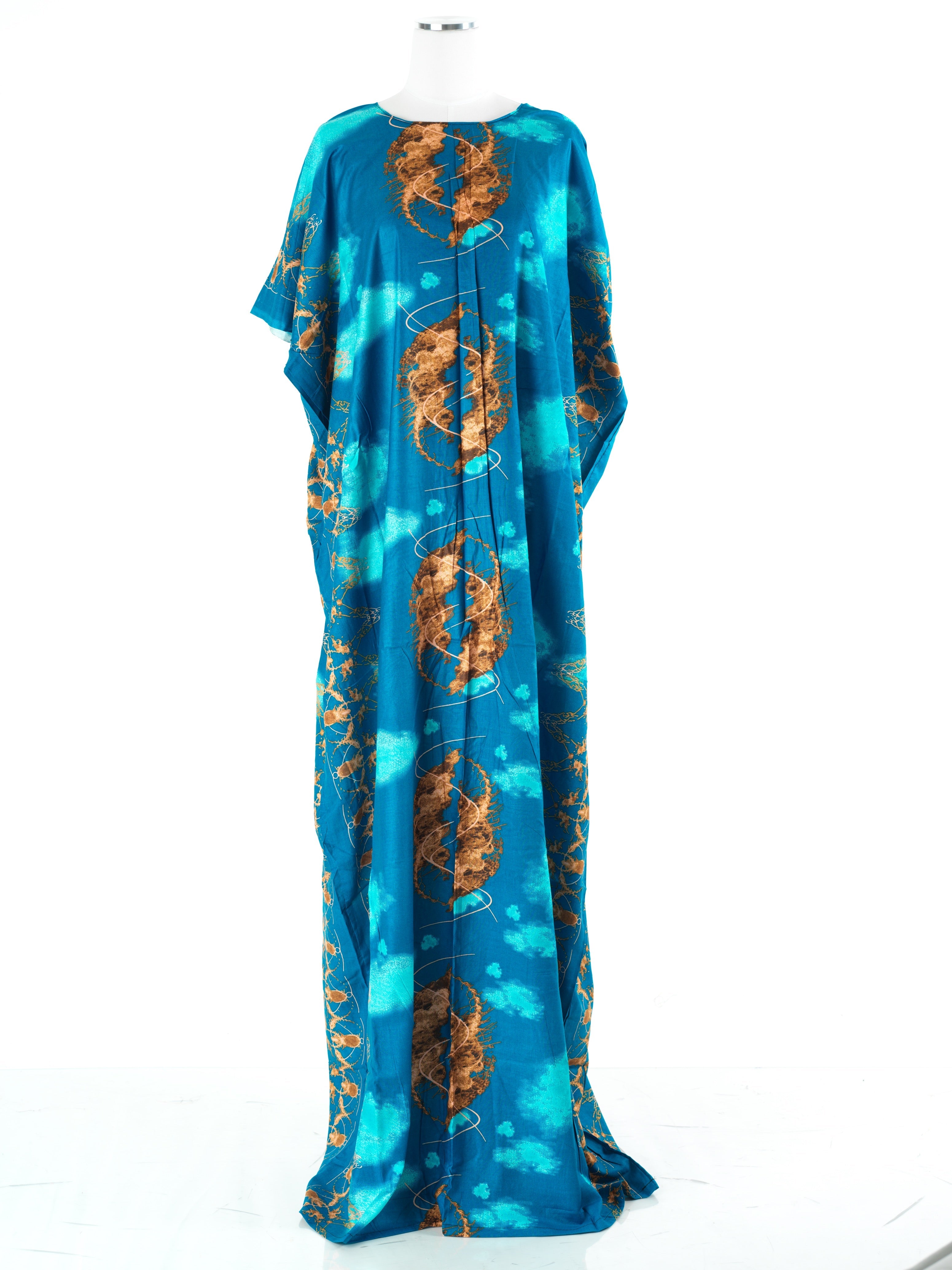 Ramona Blue Print Maxi Dress