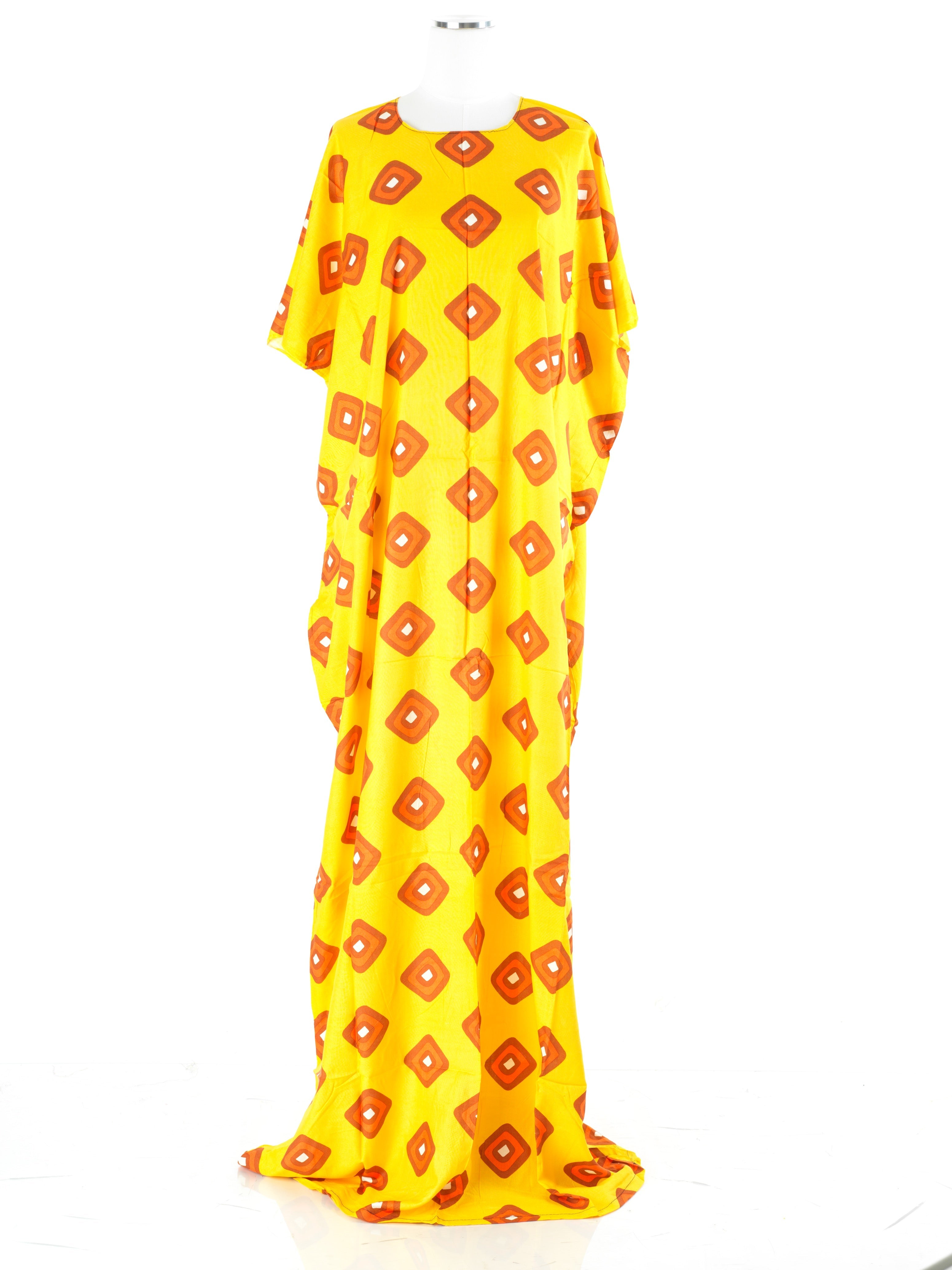 Rosabel Yellow Print Maxi Dress