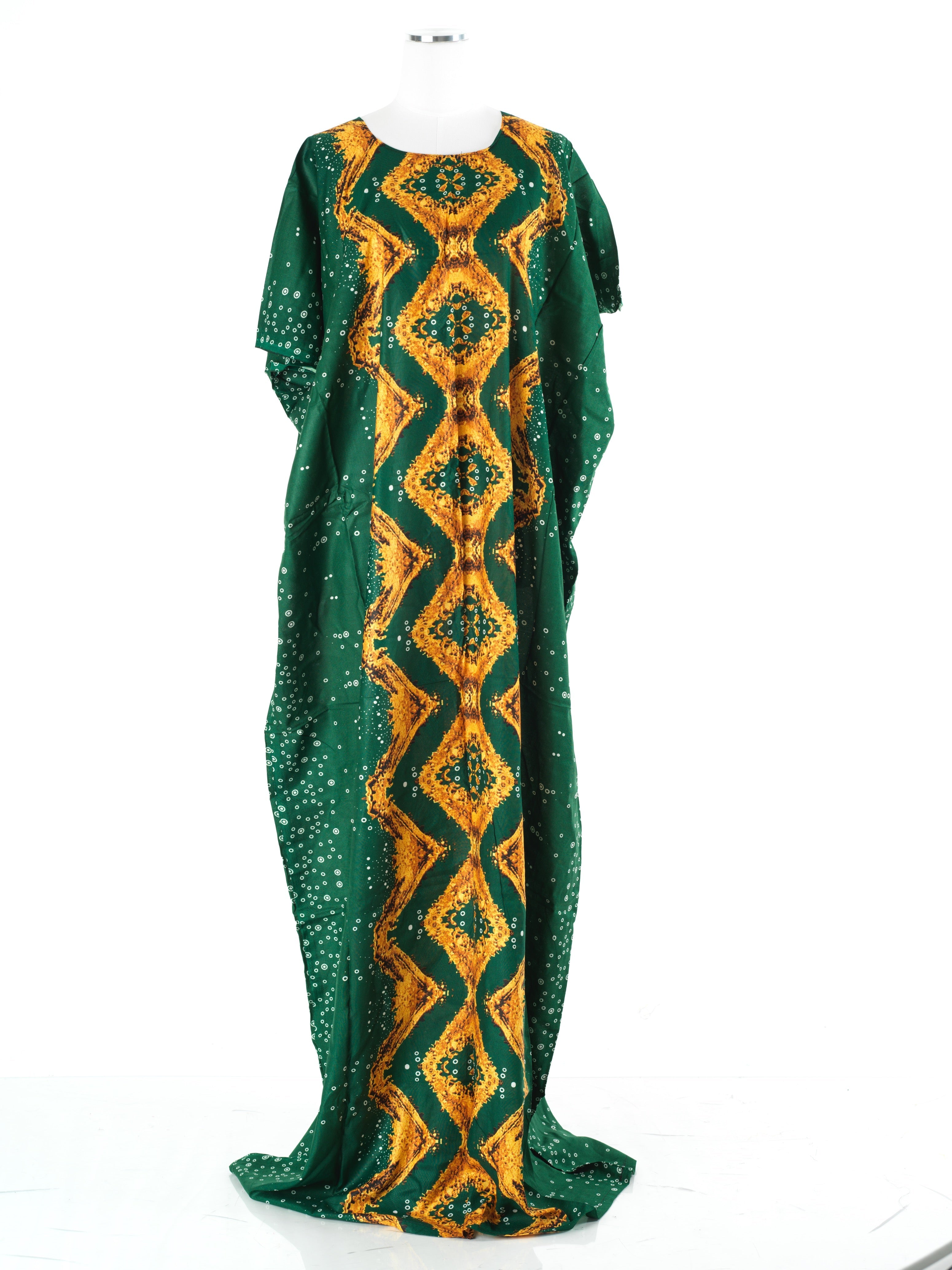 Romilly Green Print Maxi Dress