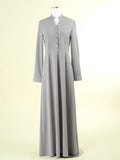 Sinclair Light Gray Ponte Maxi Dress