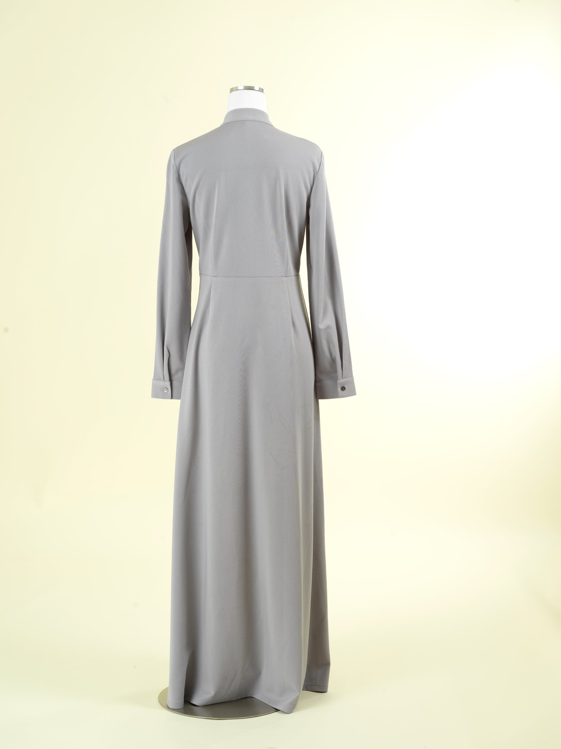 Sinclair Light Gray Ponte Maxi Dress