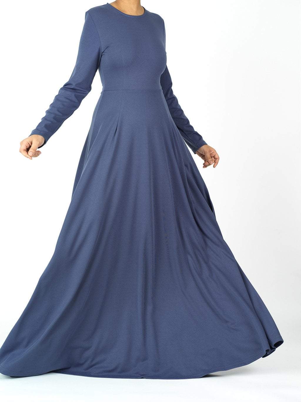 Colby Blush A-Line Long-Sleeve Maxi Dress