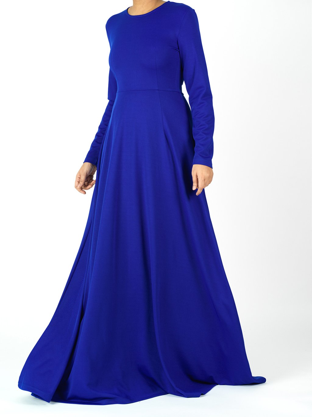 Coraline Royal Blue A-Line Maxi Dress
