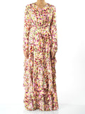 Denali Aaliya Abstract-Print Ruffle Maxi Dress