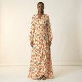 Odette Amina Wrapped Satin Dress