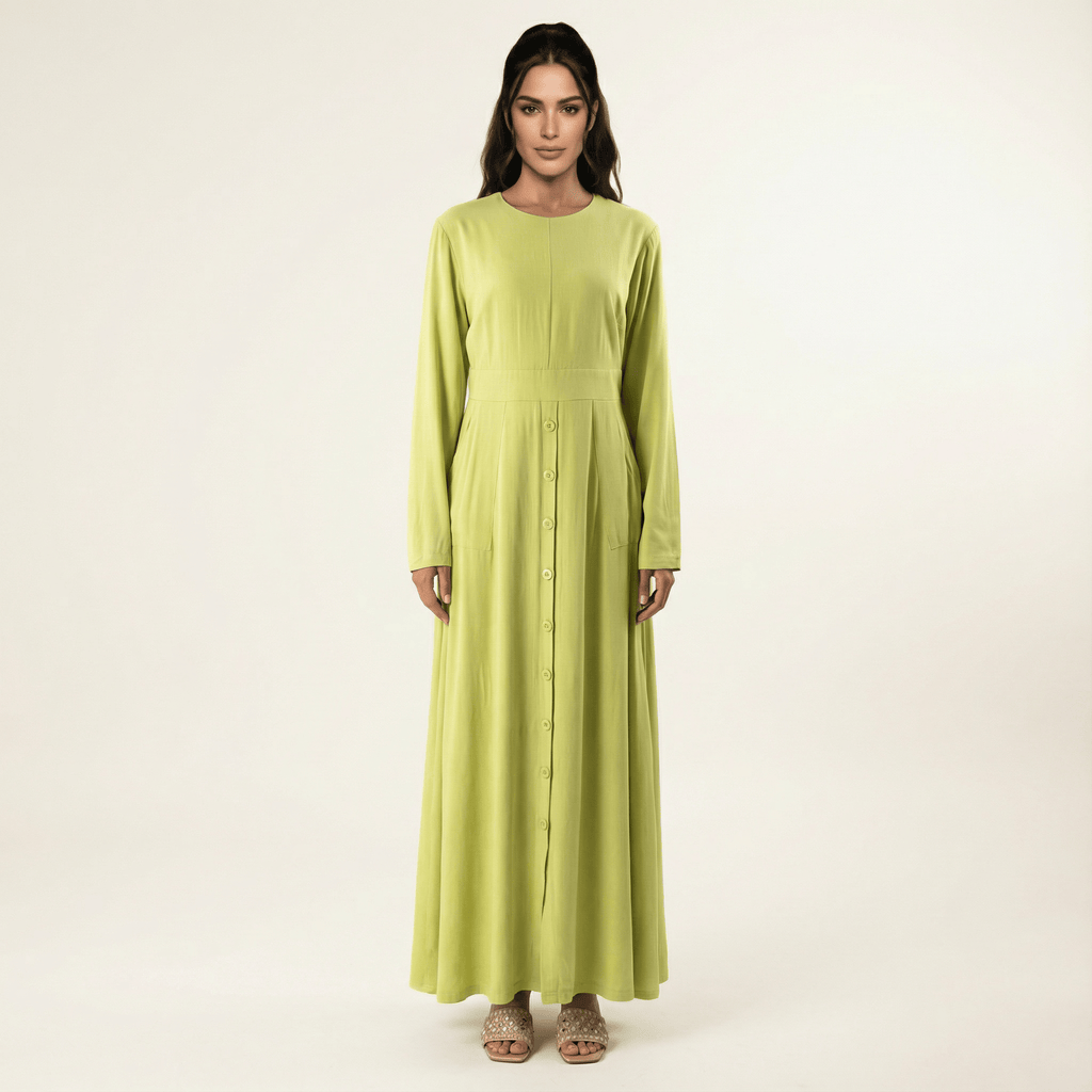 Fenwick Apple Button-Down Modal Maxi Dress
