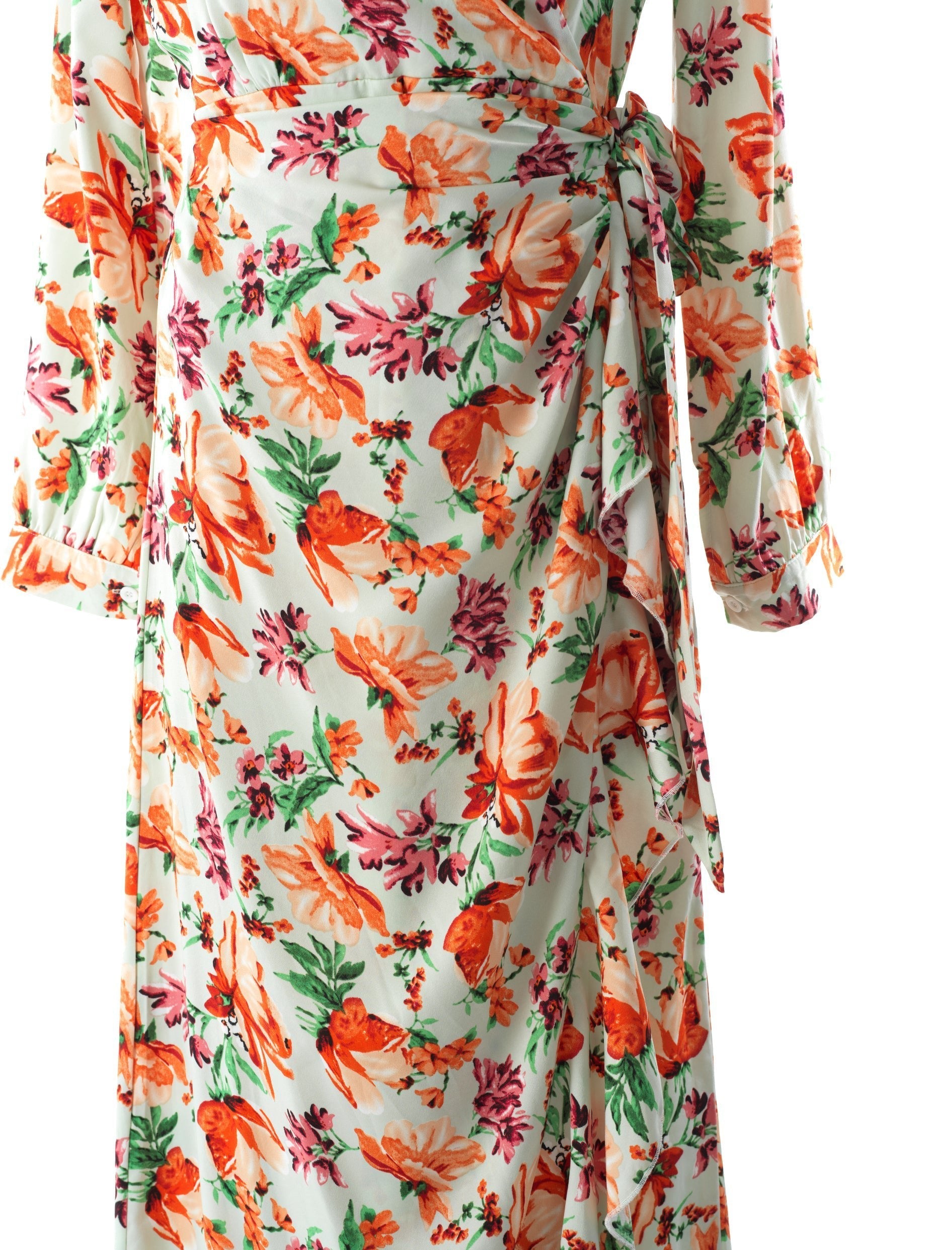 Odette Amina Wrapped Satin Dress