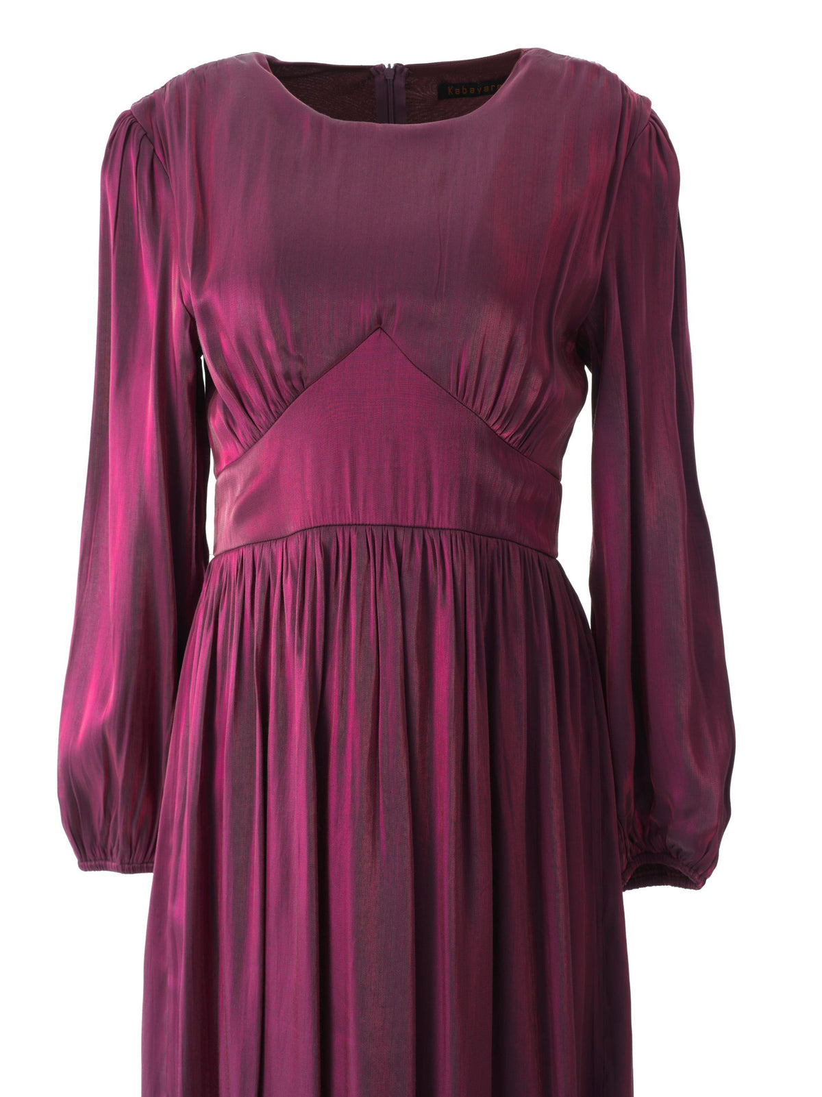 Alessia Eggplant Shimmer Maxi Dress