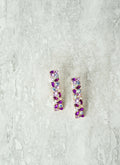 Hana Purple Statement Earrings