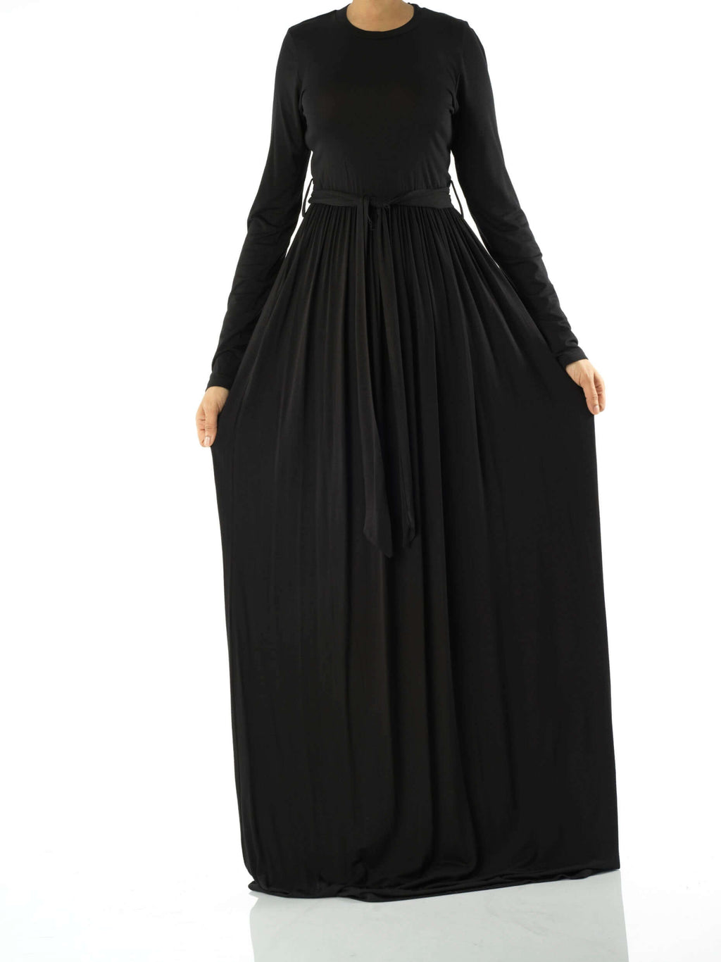 Reeve Black Cotton-Candy Jersey Maxi Dress