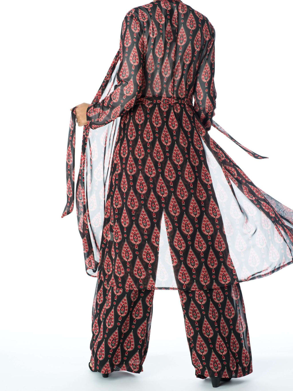 Eliza Black Palazzo Trouser Matching Set
