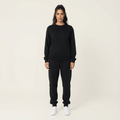 Lorelei Black Sweatshirt & Trouser Lounge Set