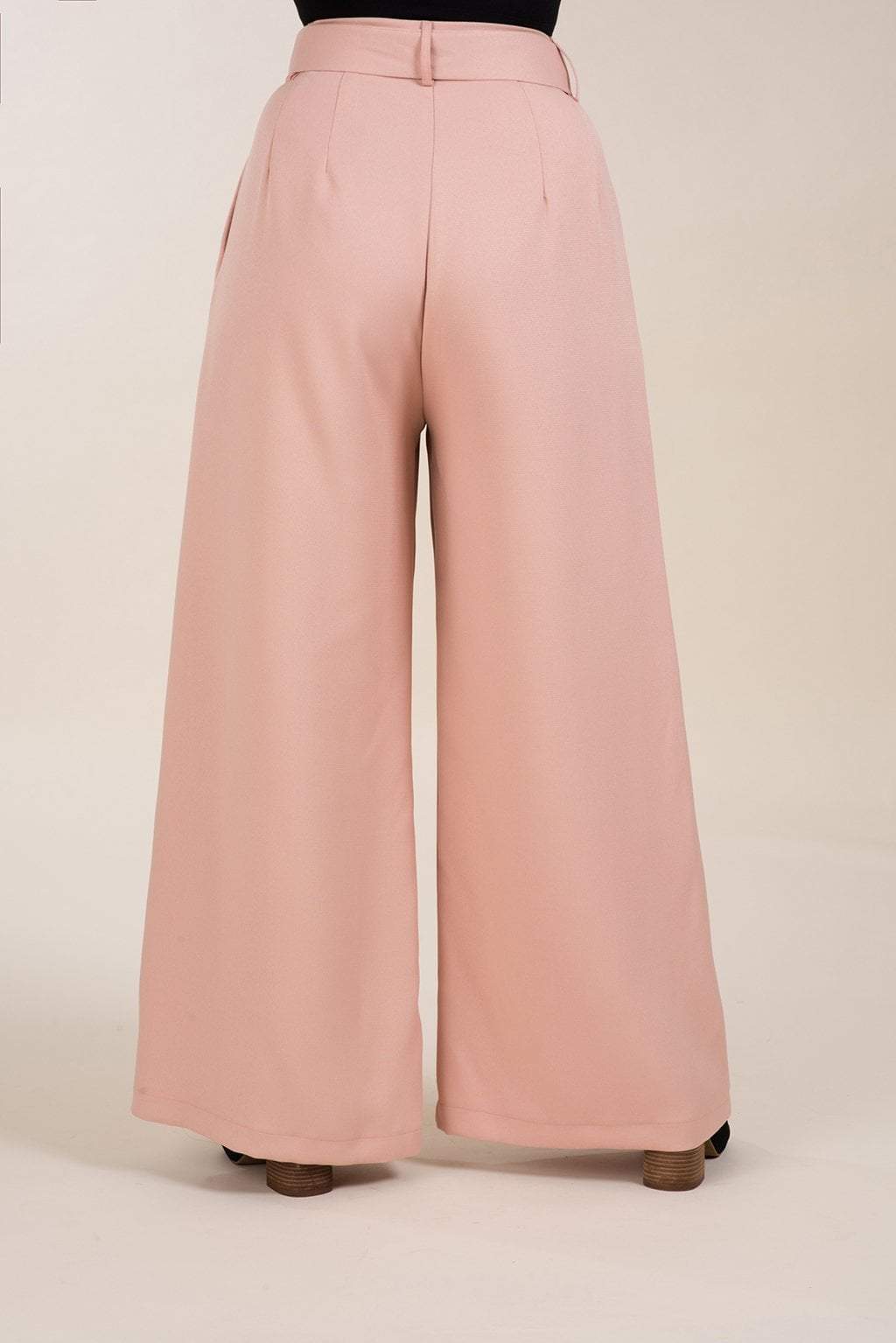 Greer Blush Wide-Leg Trousers