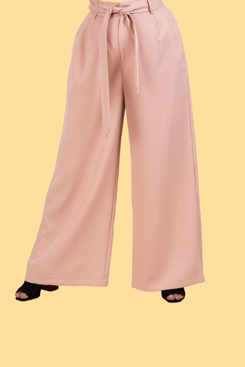 Greer Blush Wide-Leg Trousers