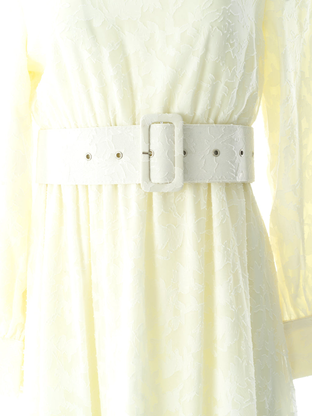 Cortland Cream Burnout Floral Maxi Dress