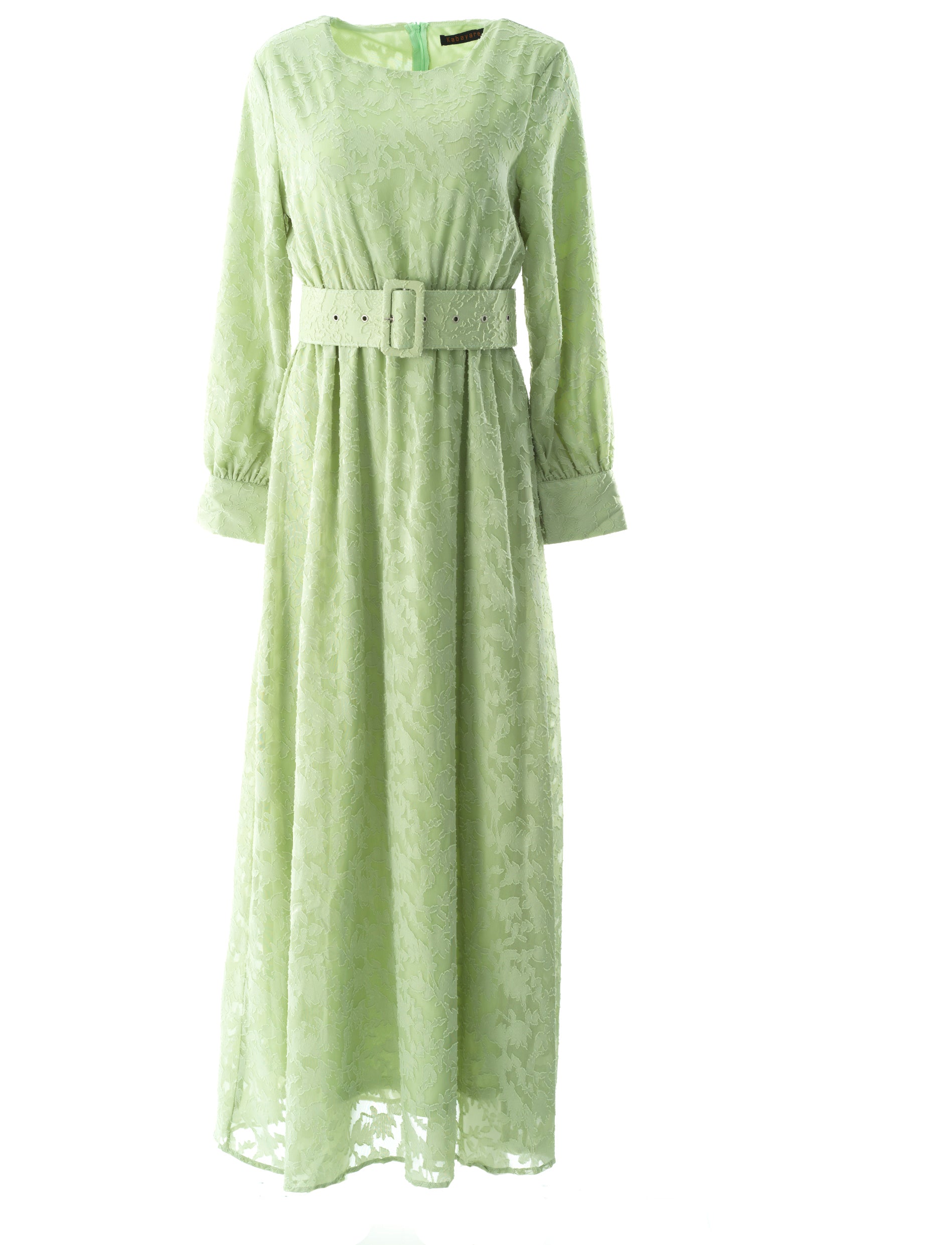 Cortland Sage Burnout Floral Maxi Dress