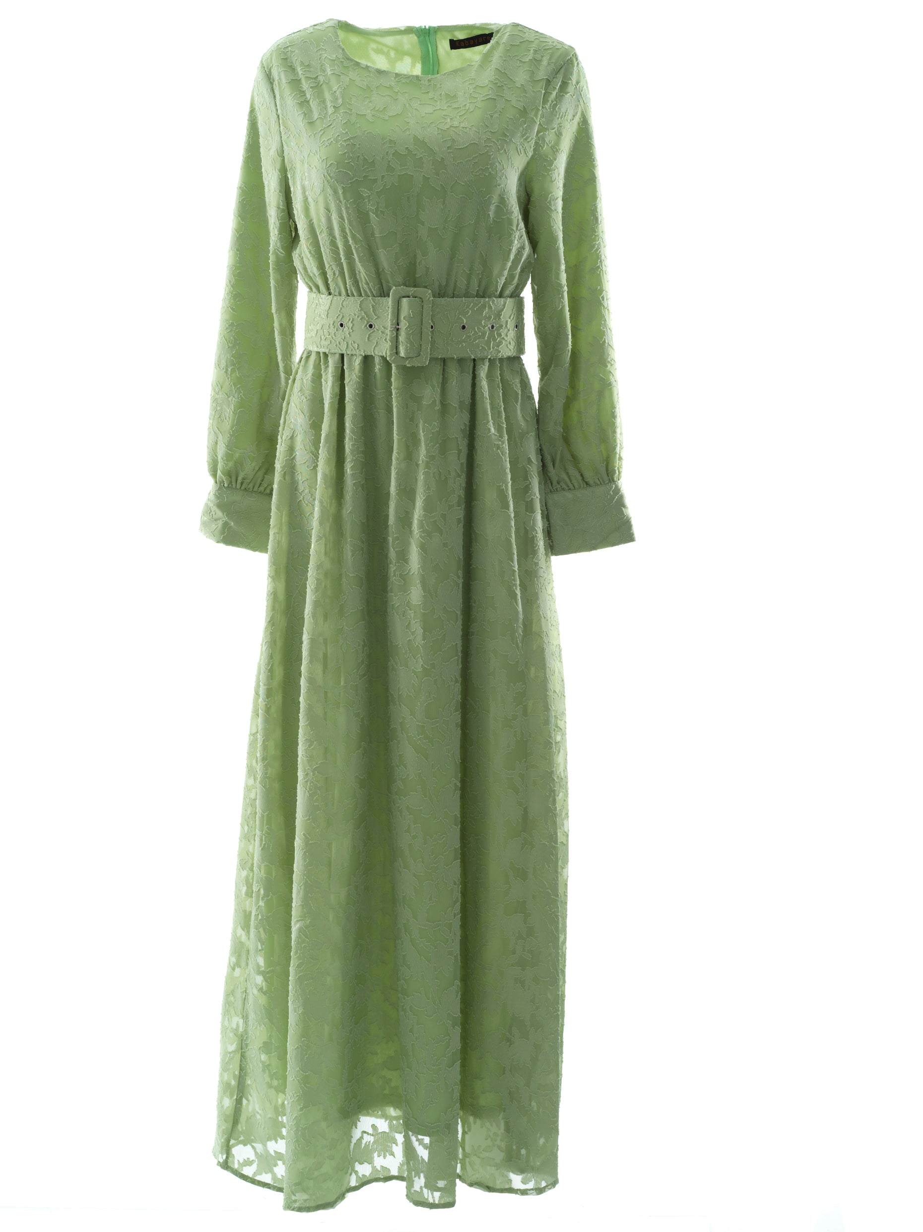 Cortland Sage Burnout Floral Maxi Dress