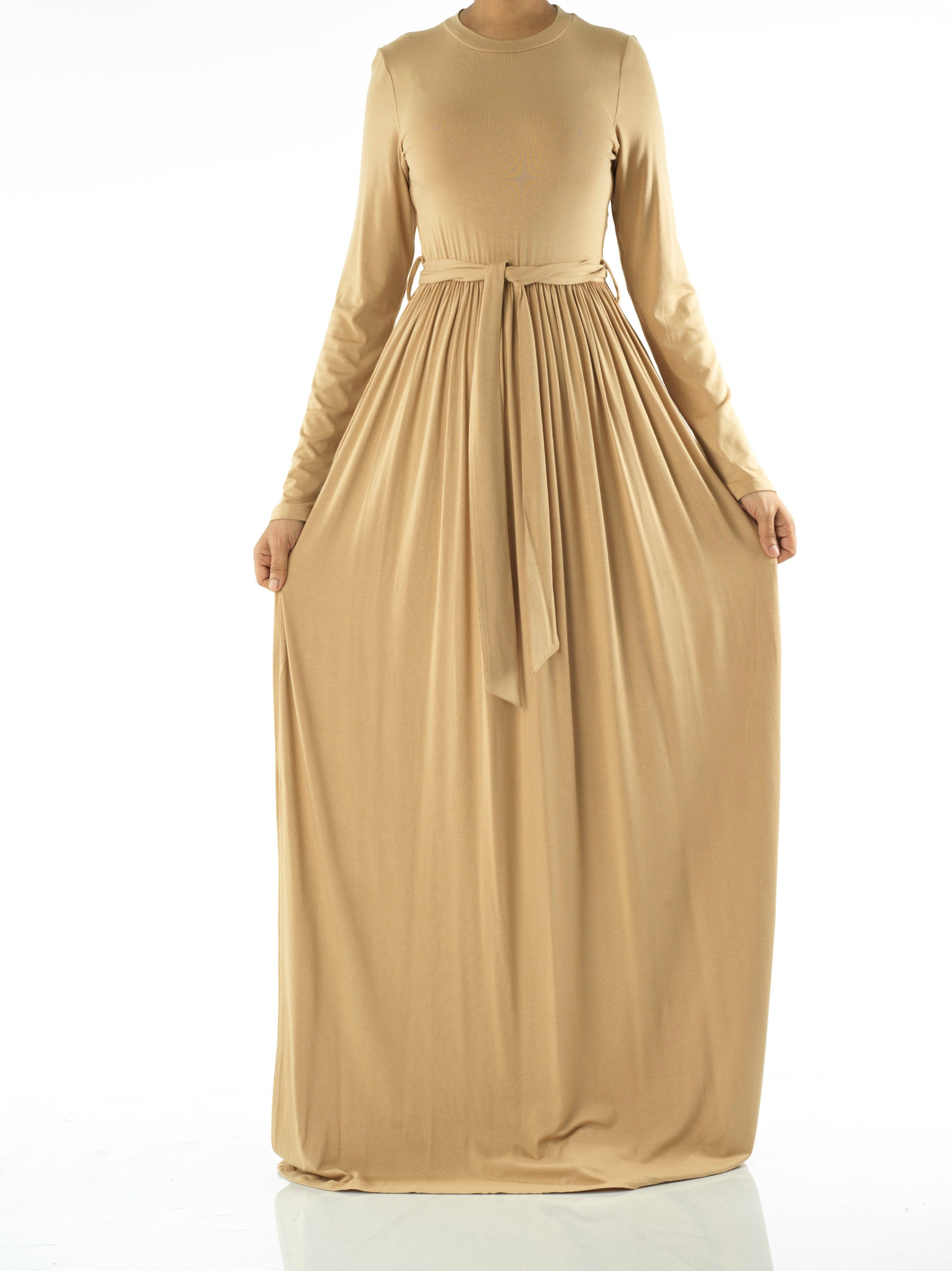 Perri Mocha Soft Jersey Maxi Dress