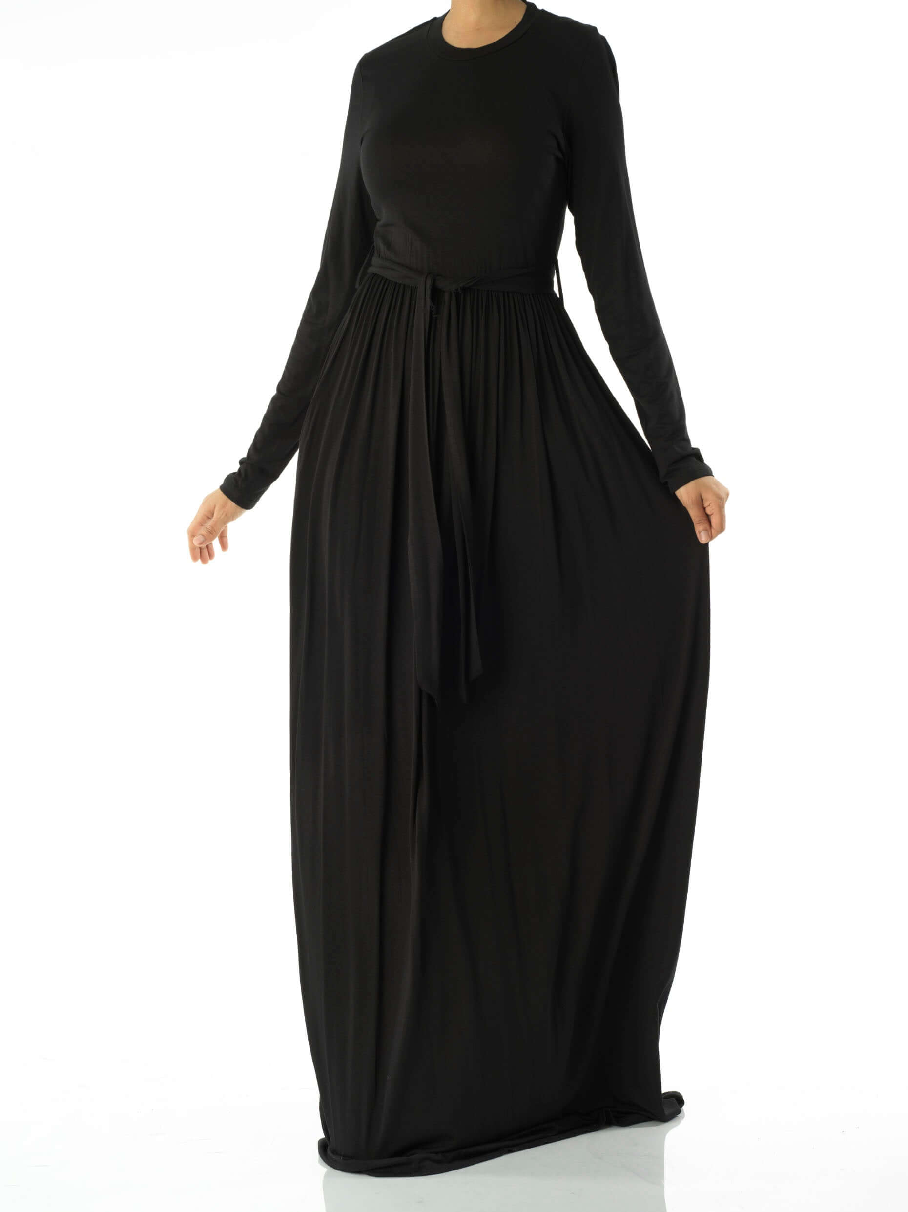 Reeve Black Cotton-Candy Jersey Maxi Dress