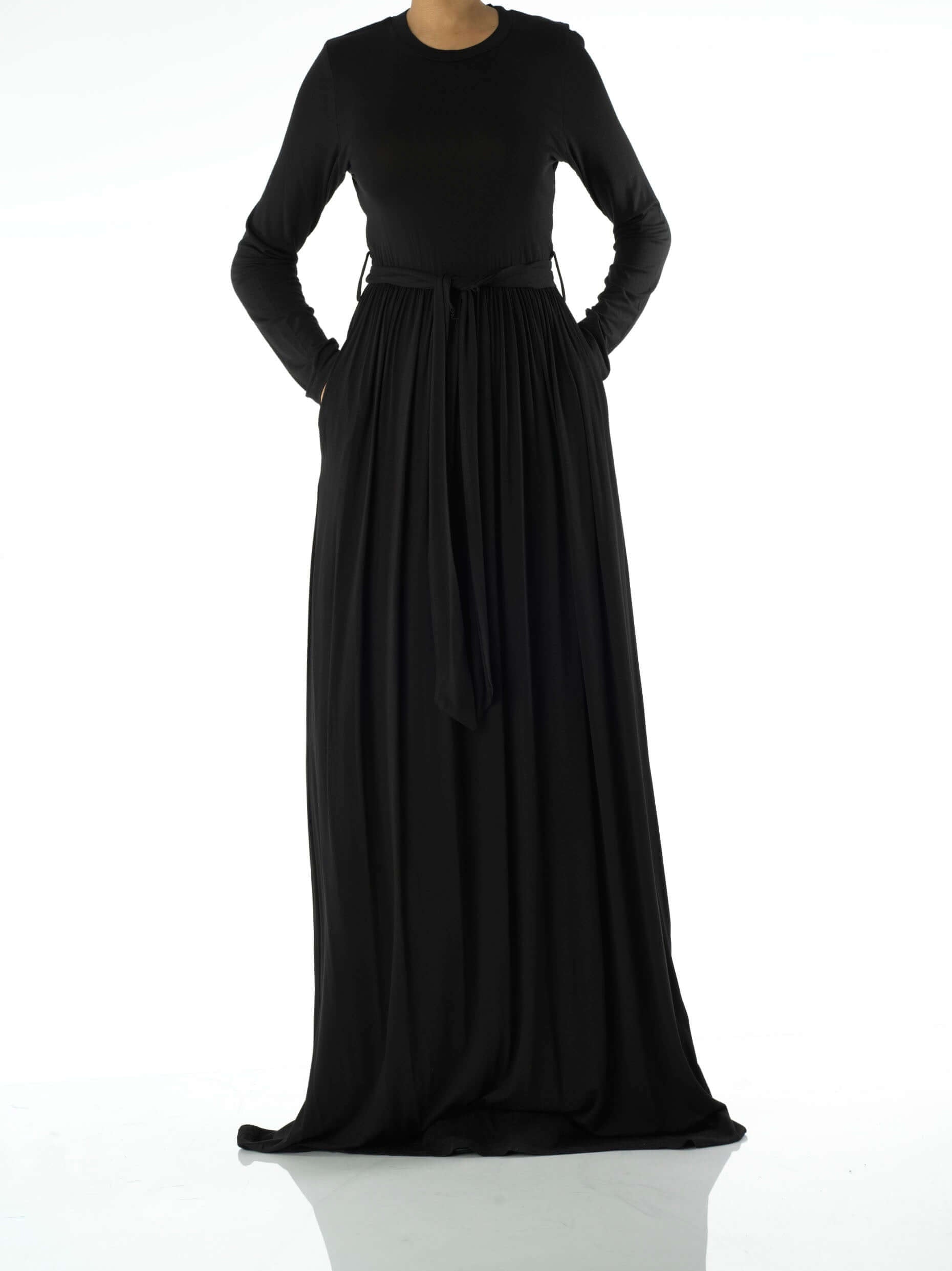 Reeve Black Cotton-Candy Jersey Maxi Dress
