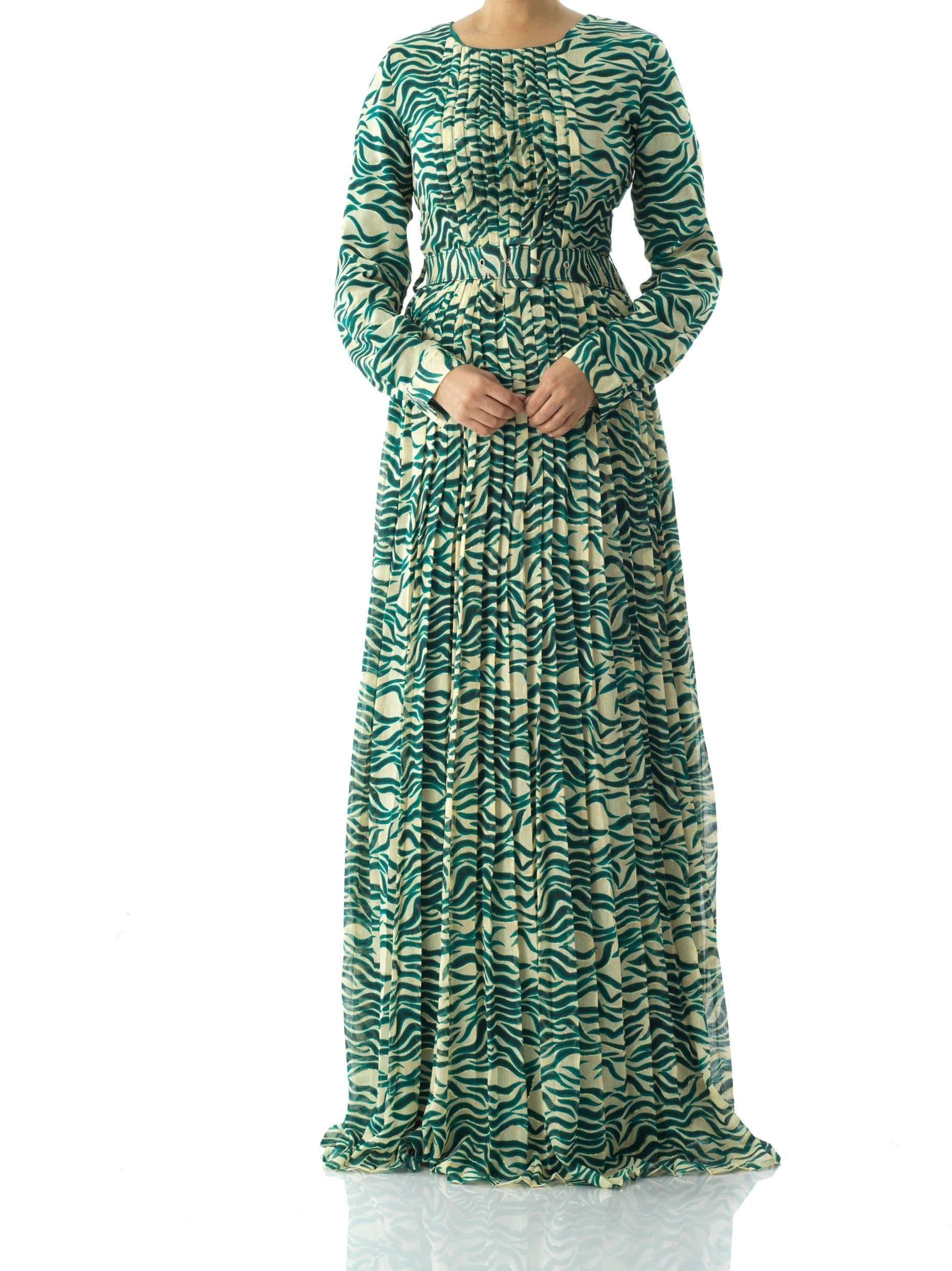 Avianna Karima Silk-Chiffon Shimmer Maxi Dress