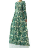 Avianna Karima Silk-Chiffon Shimmer Maxi Dress