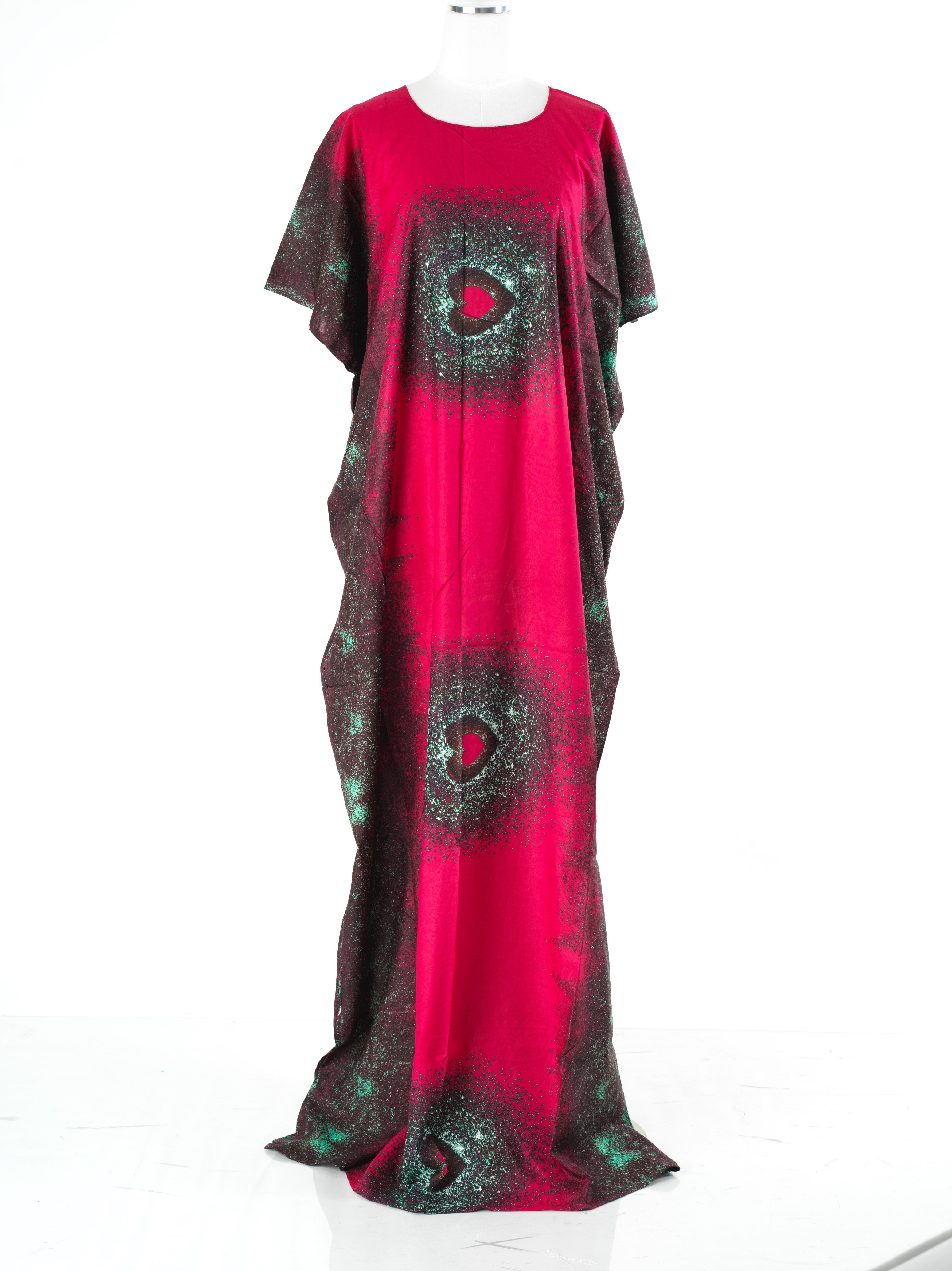 Winslet Crimson Print Maxi Dress