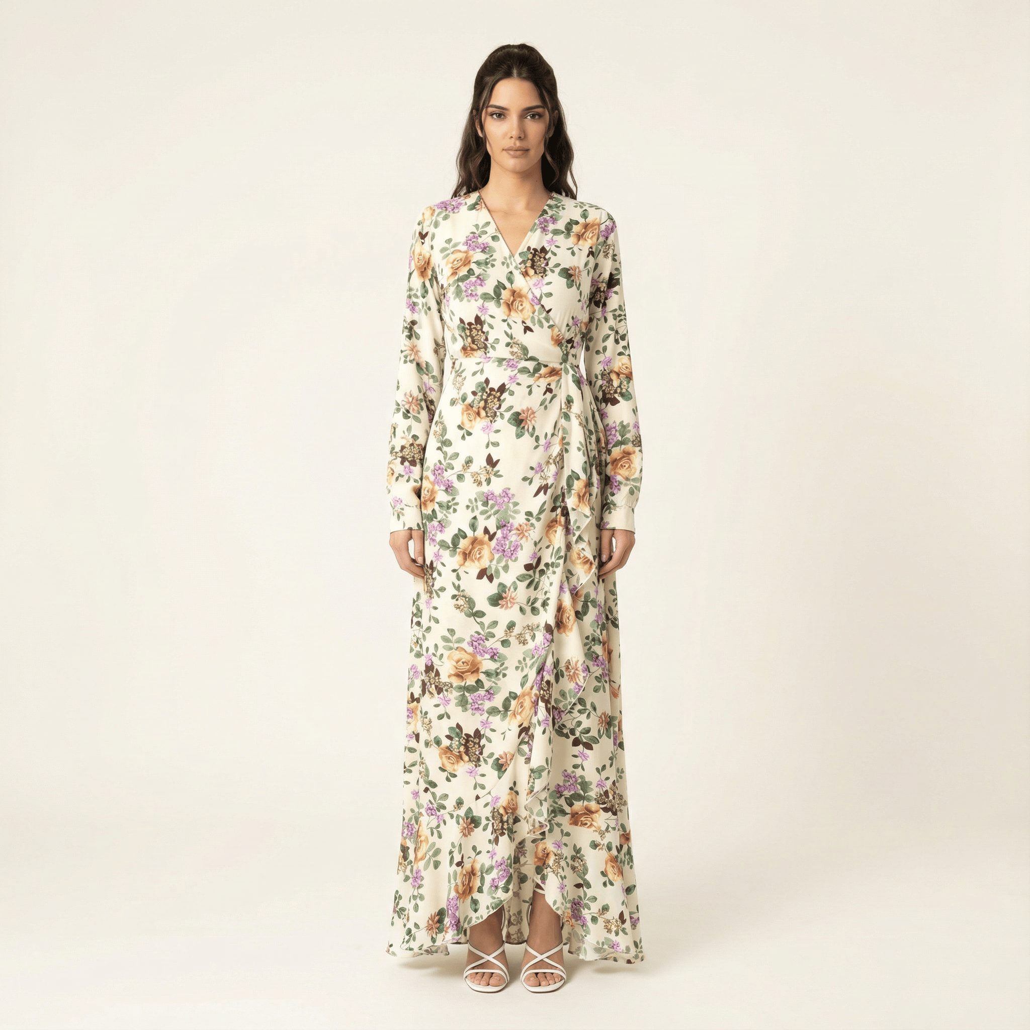 Ophelia Dalila Floral Wrap Maxi Dress