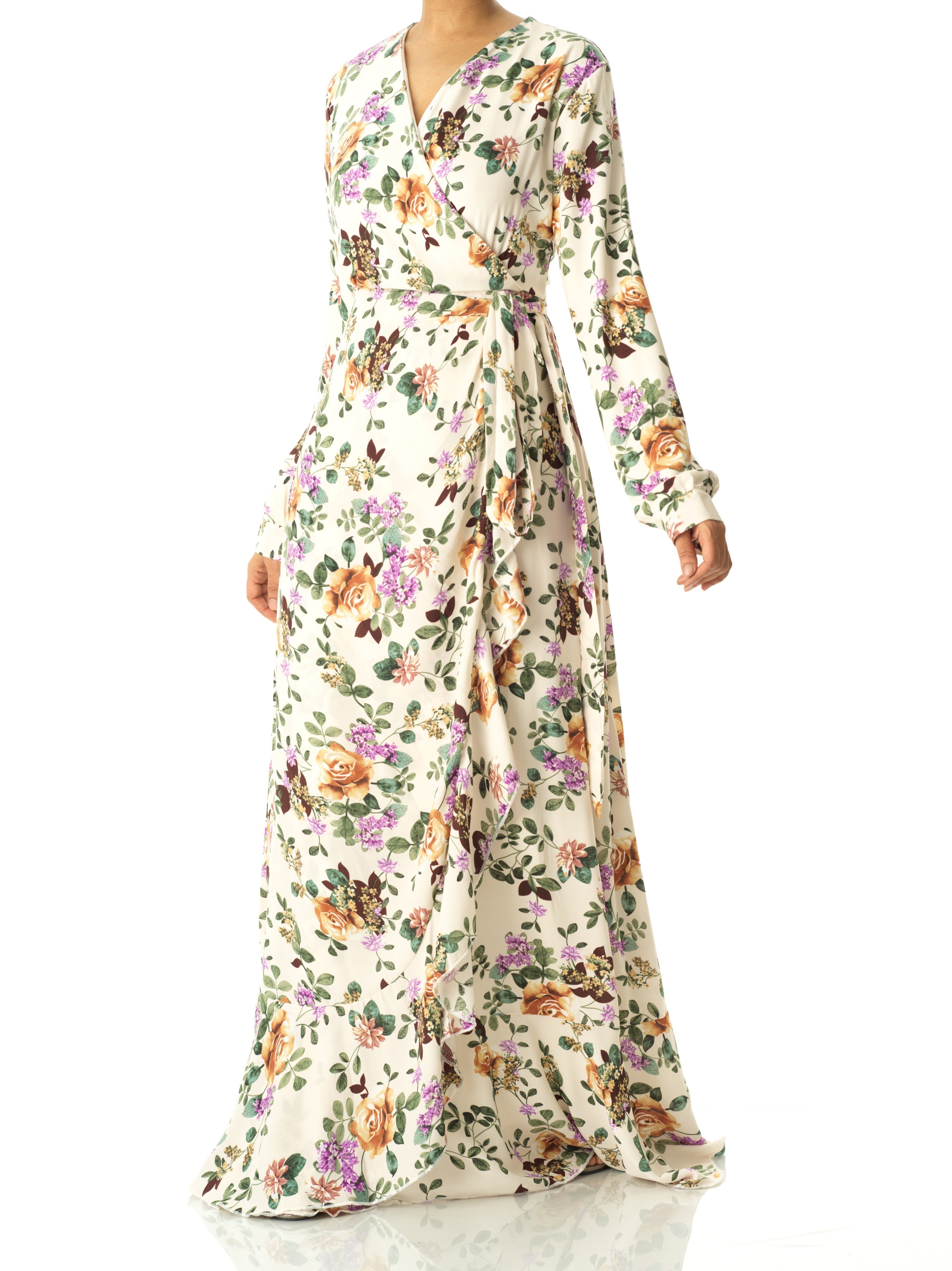 Ophelia Dalila Floral Wrap Maxi Dress