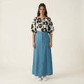 Adelaide Soft-wash Denim Maxi Skirt