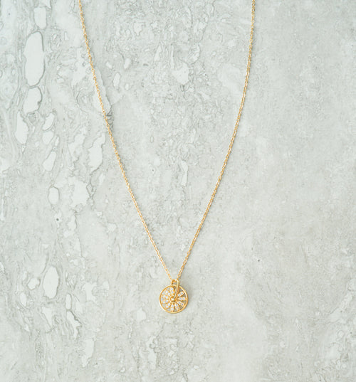Calla Diamond Crystal Pendant Necklace