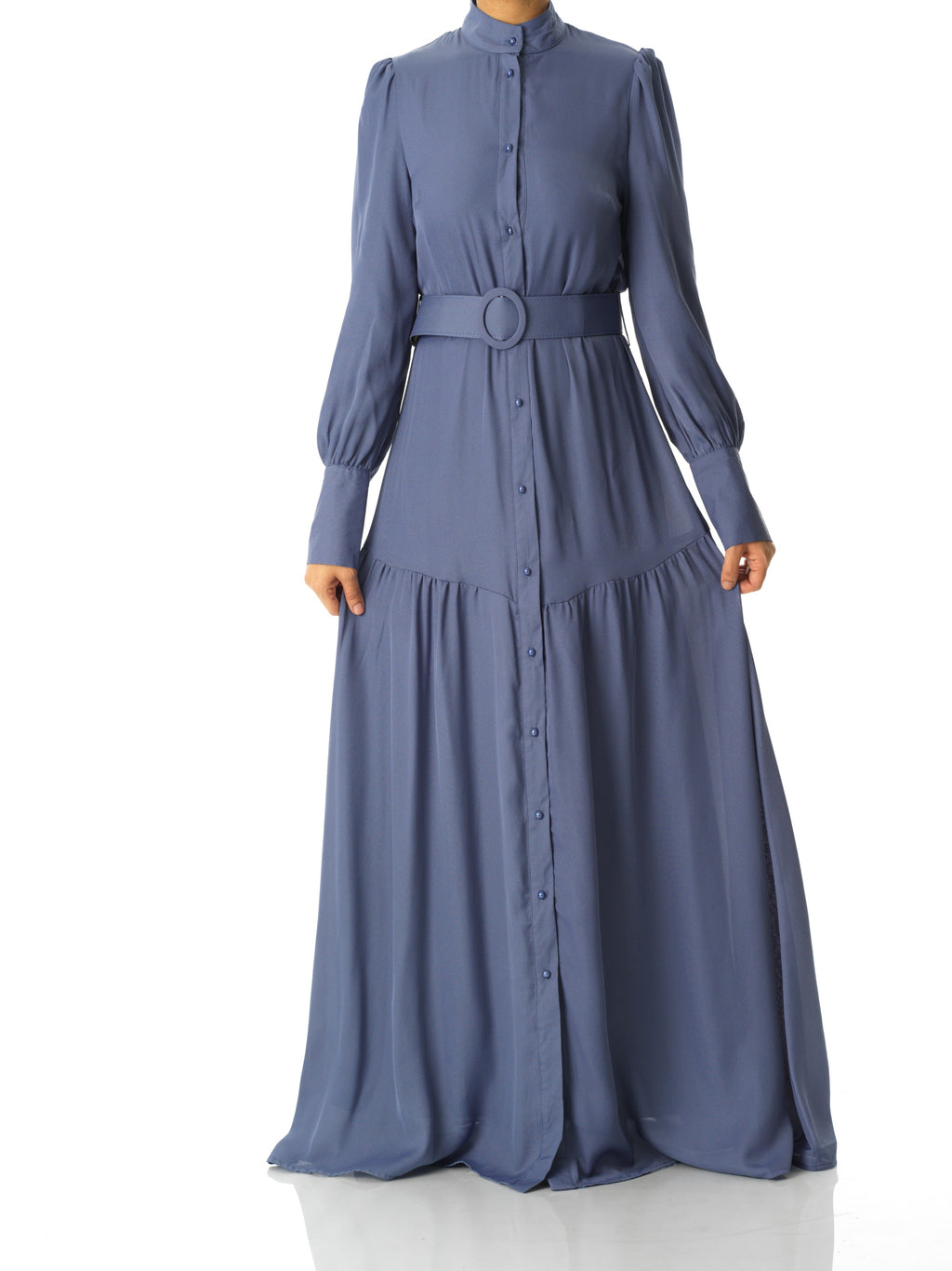 Noelle Dusty Chiffon Shirt Dress