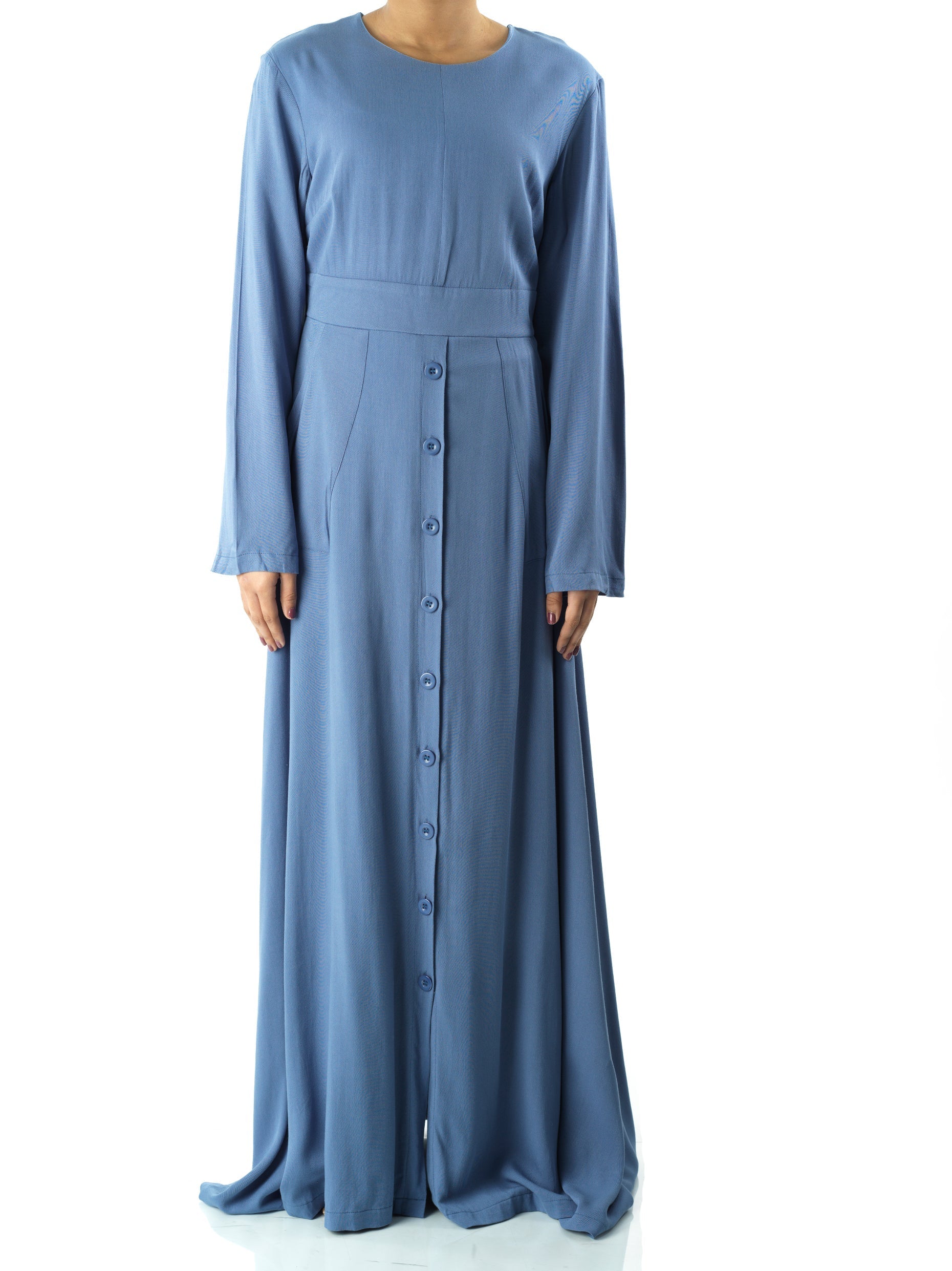 Fenwick Dusty Button-Down Modal Maxi Dress