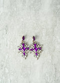 Harriet Purple Statement Earrings