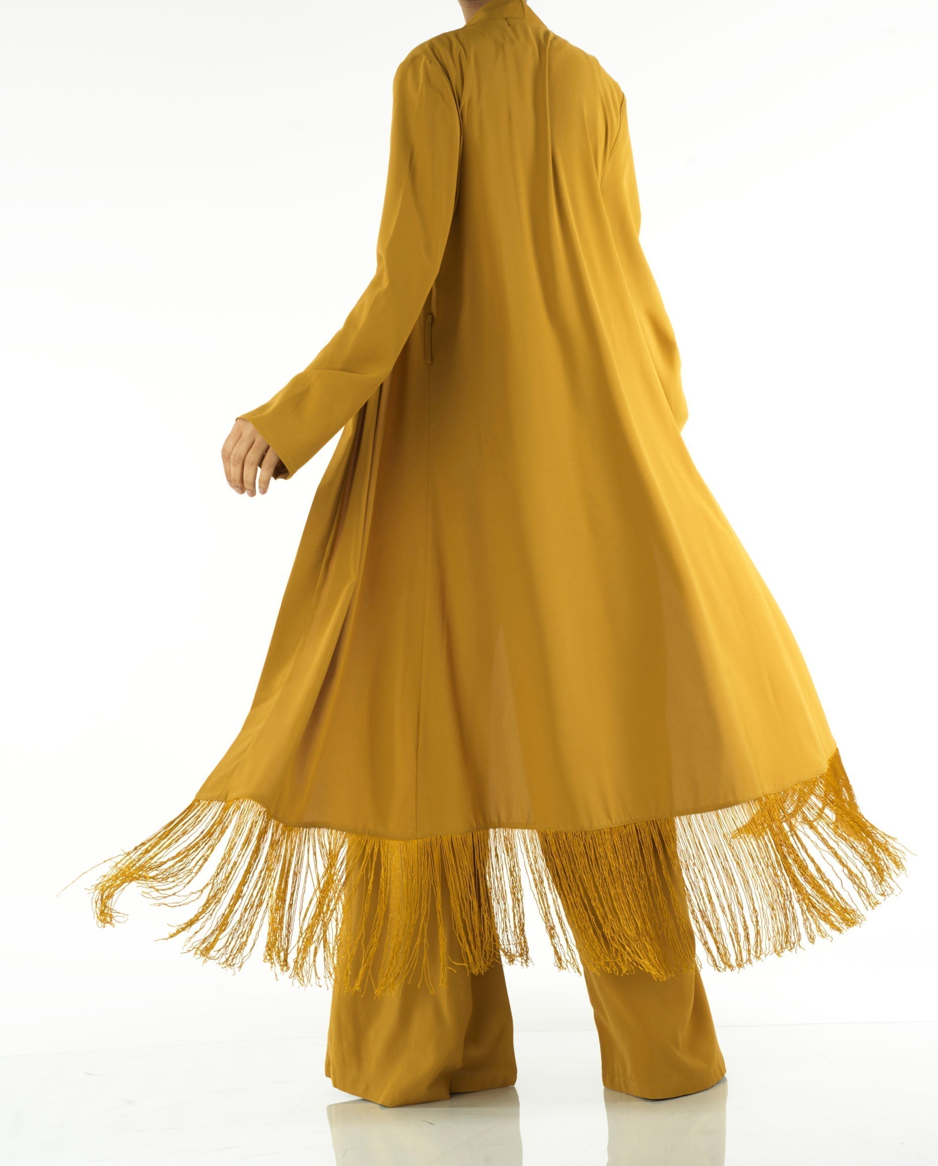 Vienna Mustard Fringe-Detail Matching Set